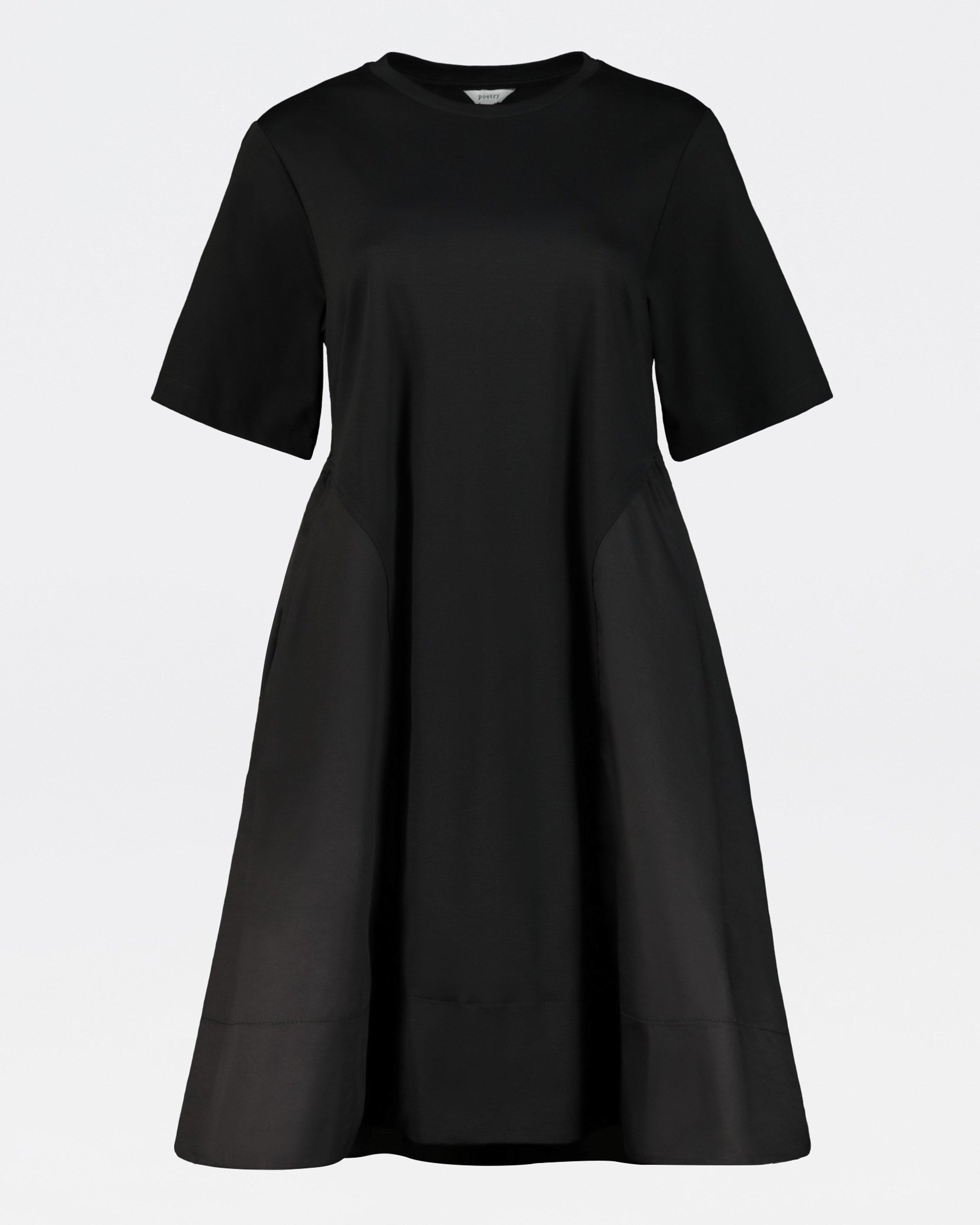 Reagan Cotton Dress -  Black