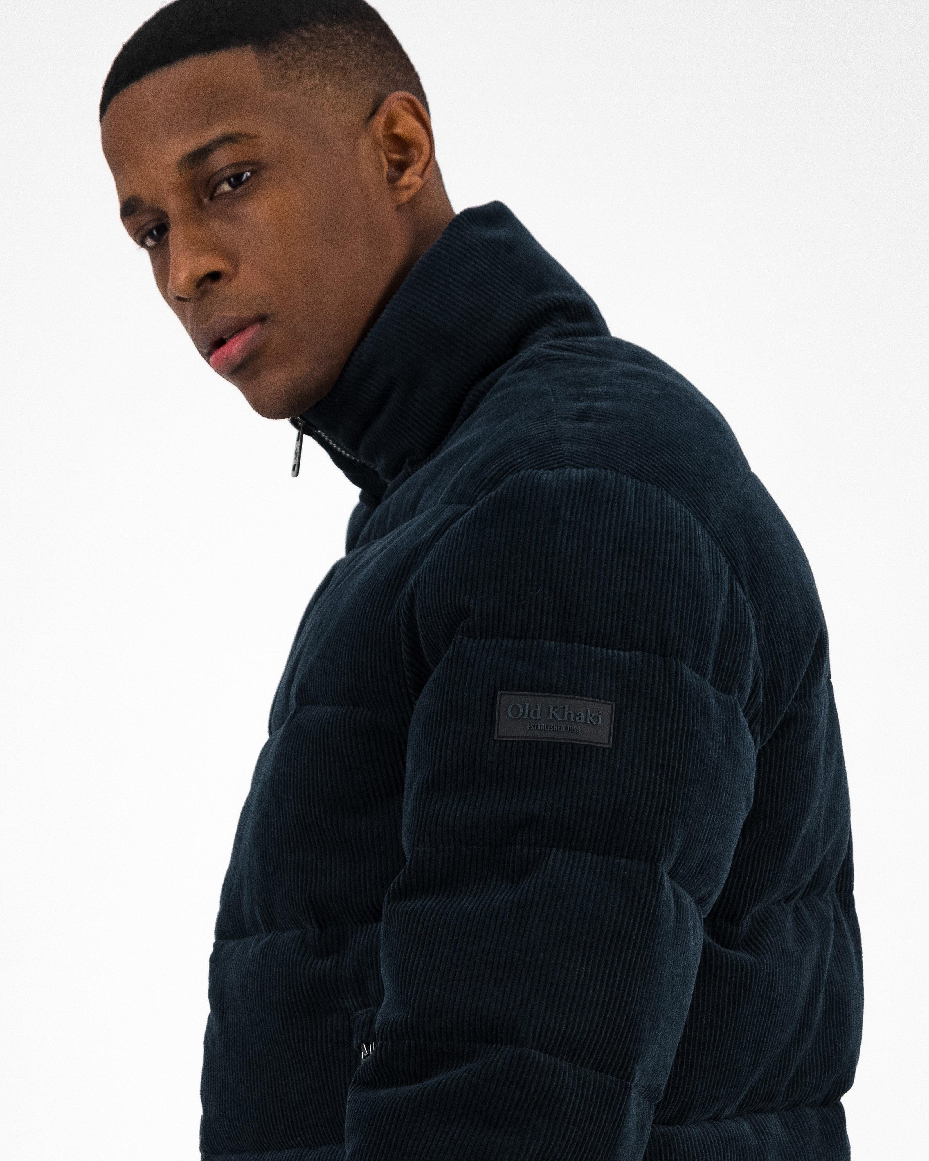 Men’s Dane Corduroy Puffer Jacket -  Navy