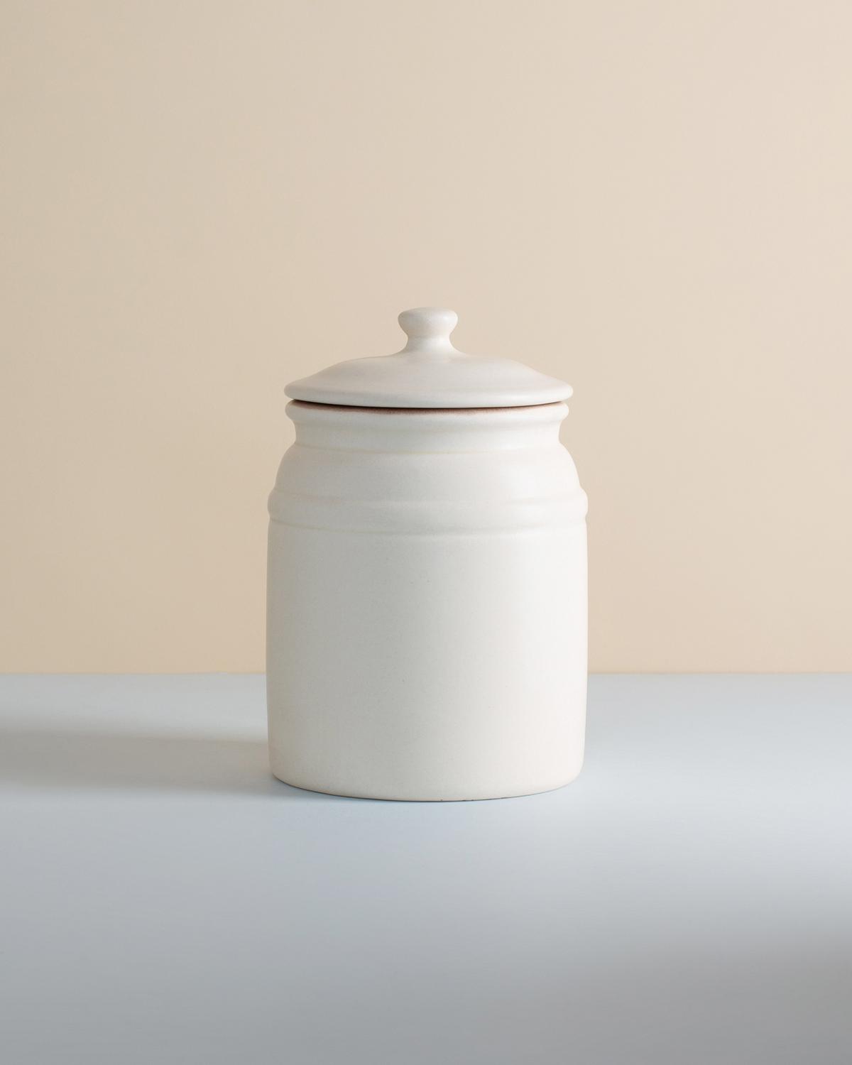Amelia Medium Storage Jar -  Milk