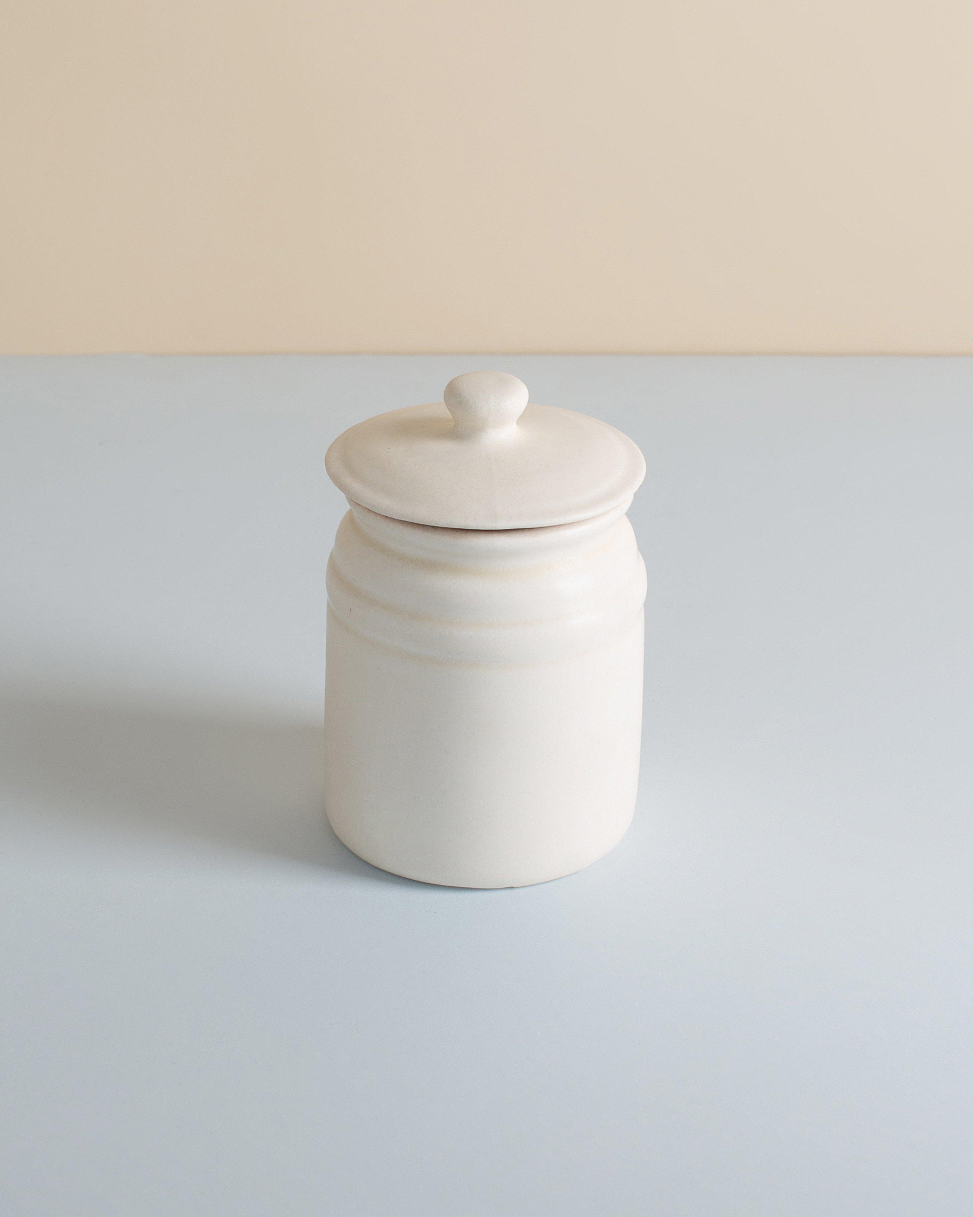 Amelia Small Storage Jar -  Milk