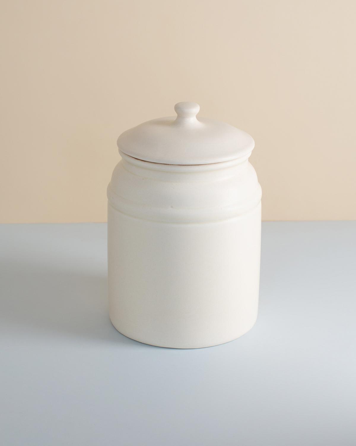 Amelia Large Storage Jar -  Milk