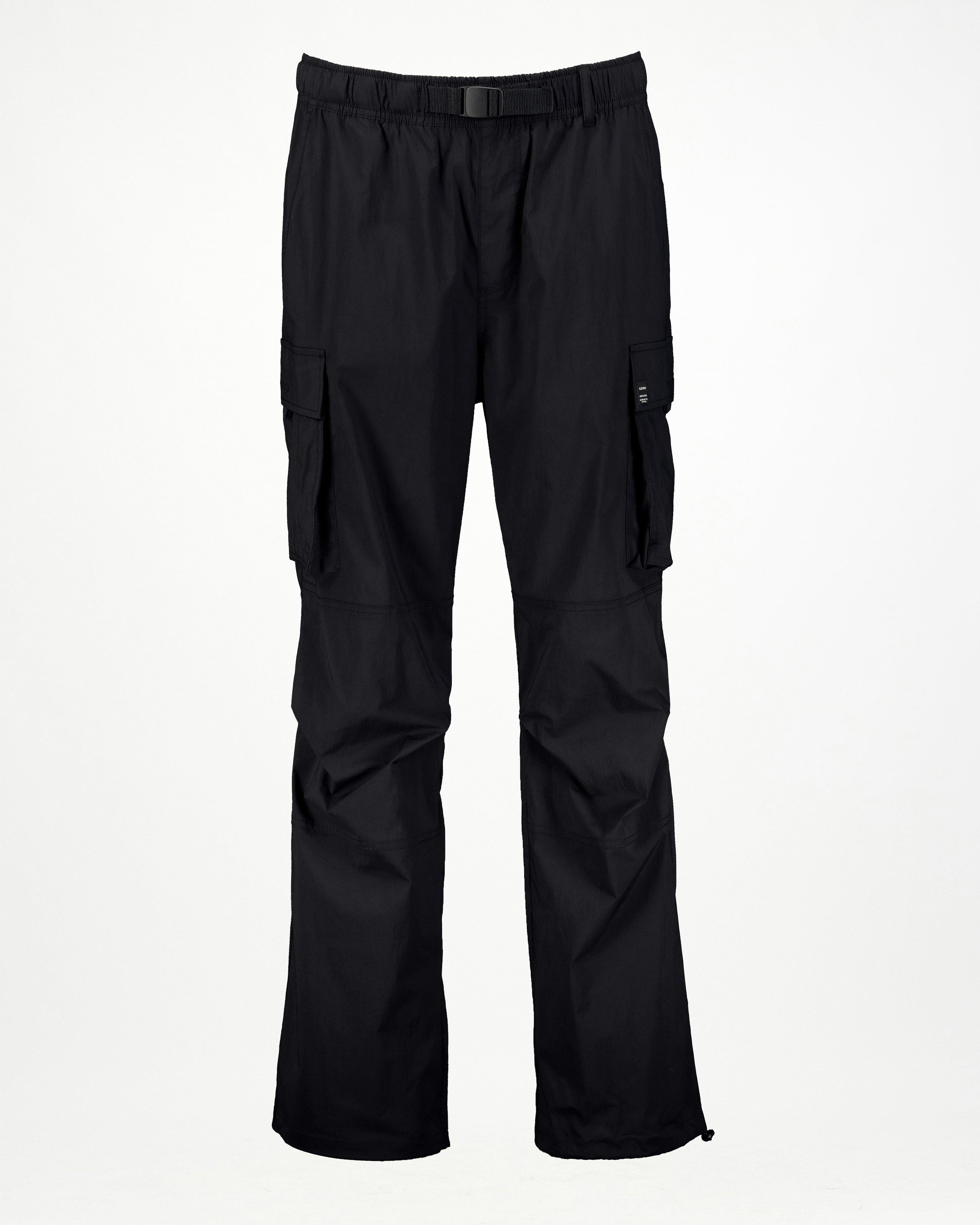 Men’s Dino Parachute Pants  -  Black