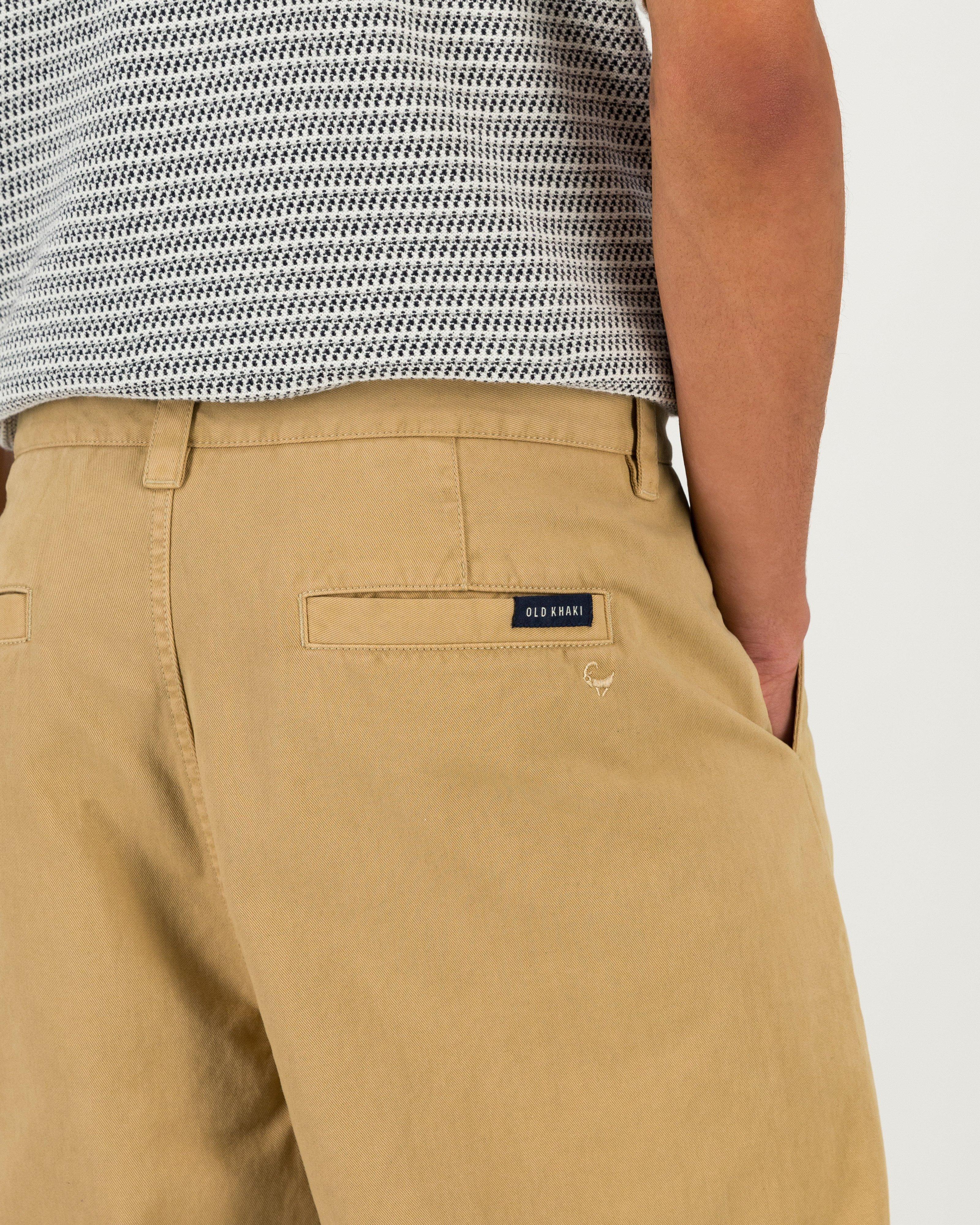 Men’s Sorrento Wide Leg Chinos  -  Khaki