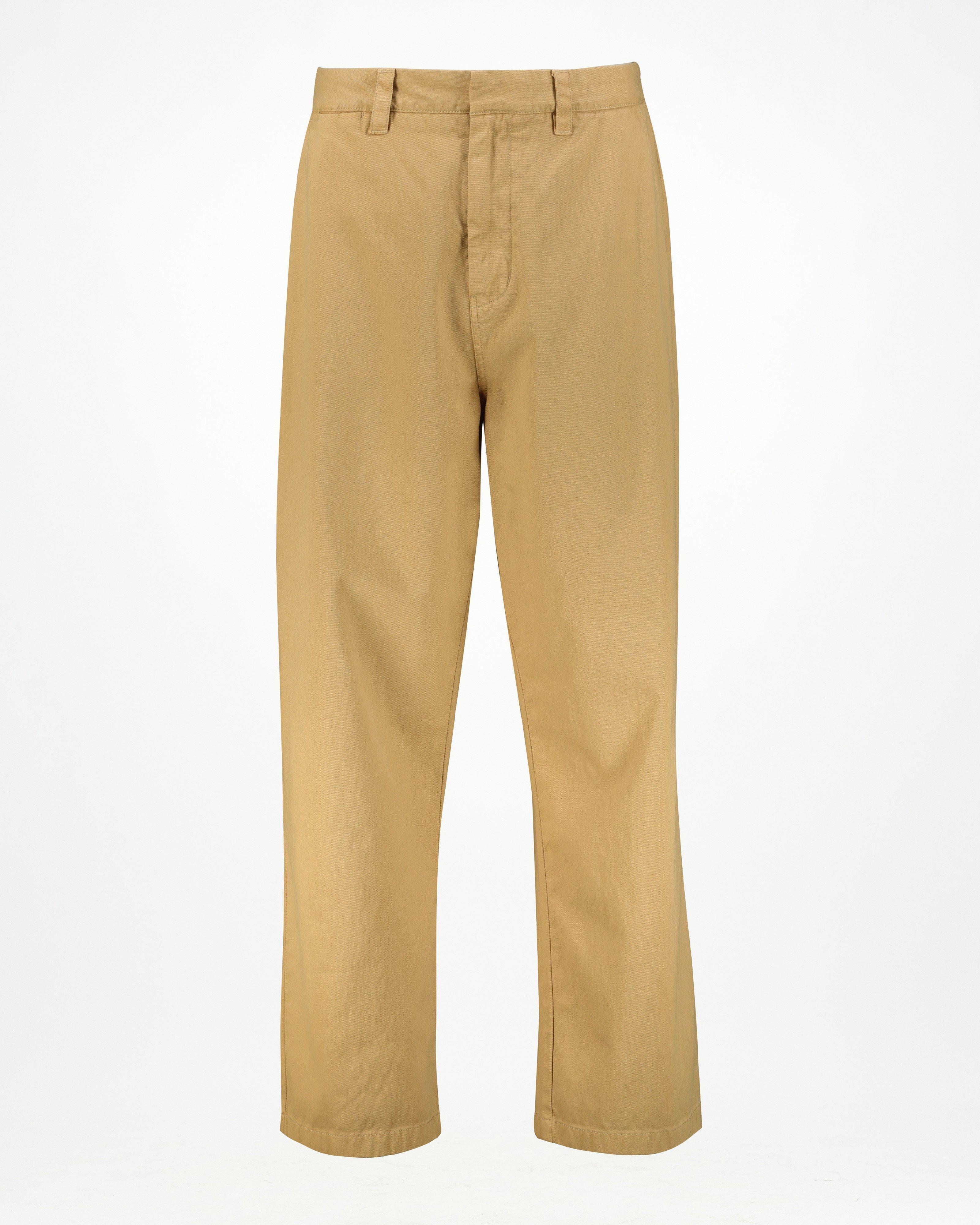 Men’s Sorrento Wide Leg Chinos  -  Khaki