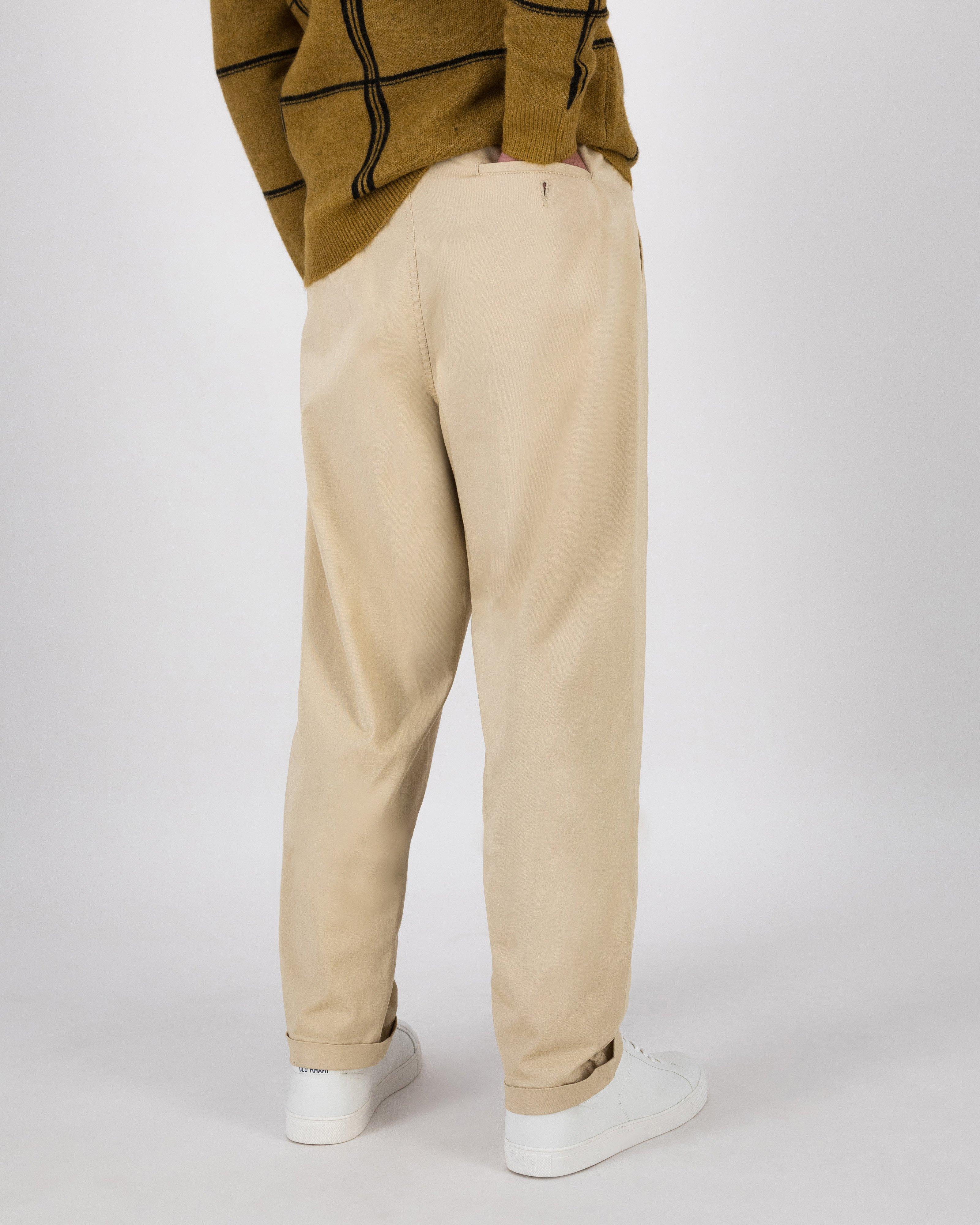 Men’s Gerrie Sateen Trousers  -  Stone