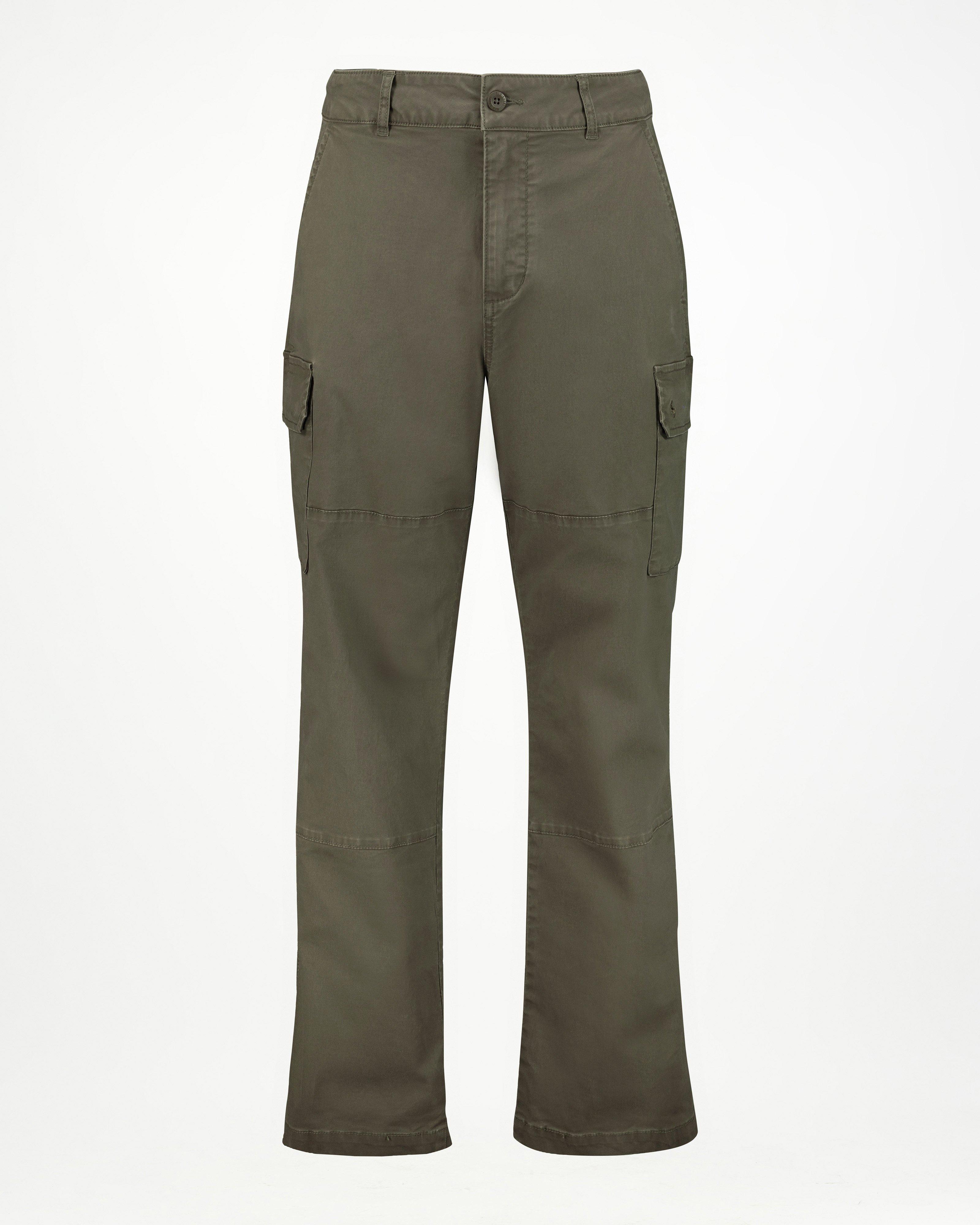 Men’s Victor Wide Leg Utility Pants  -  Olive