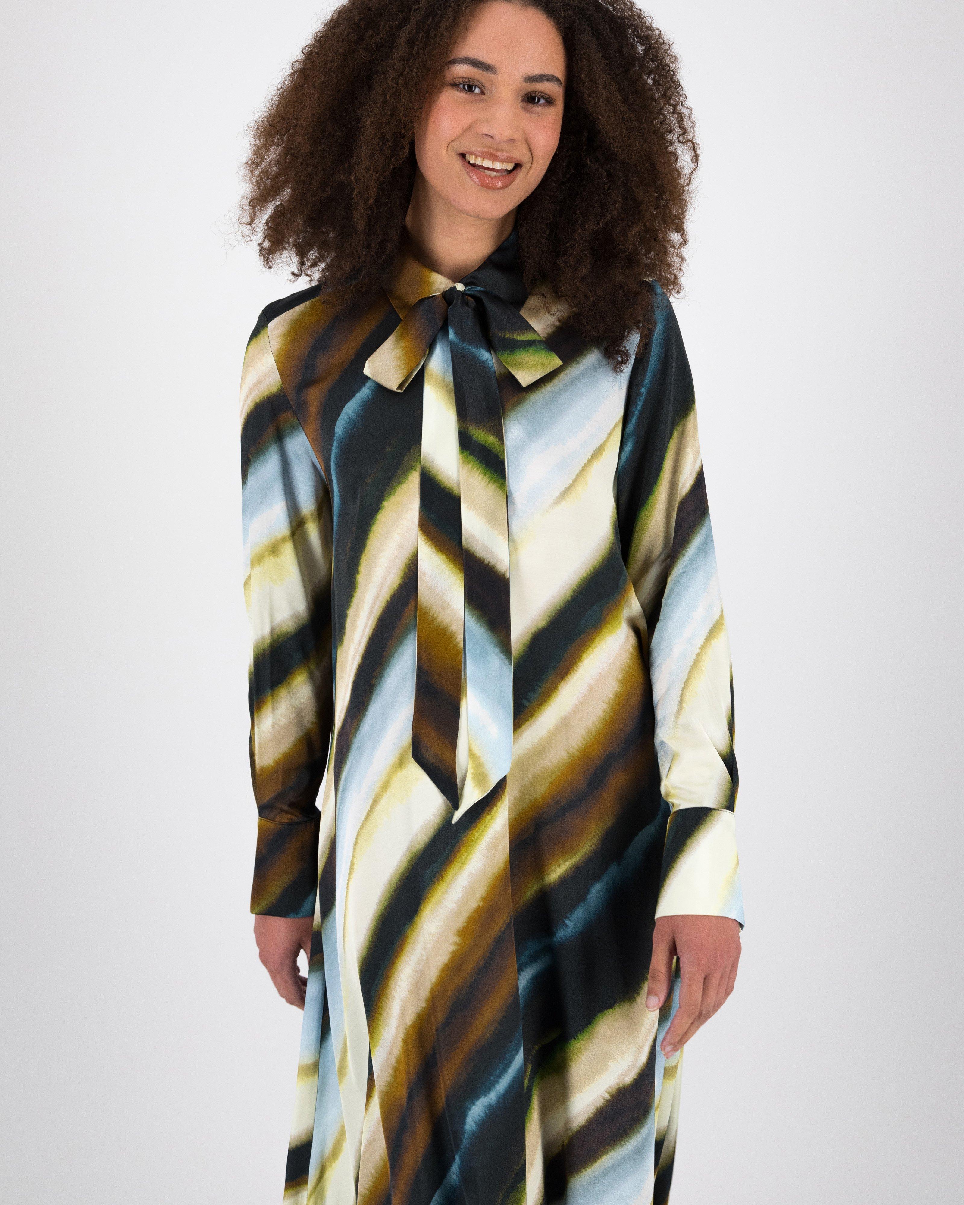 Aletta Collared Dress -  Blue