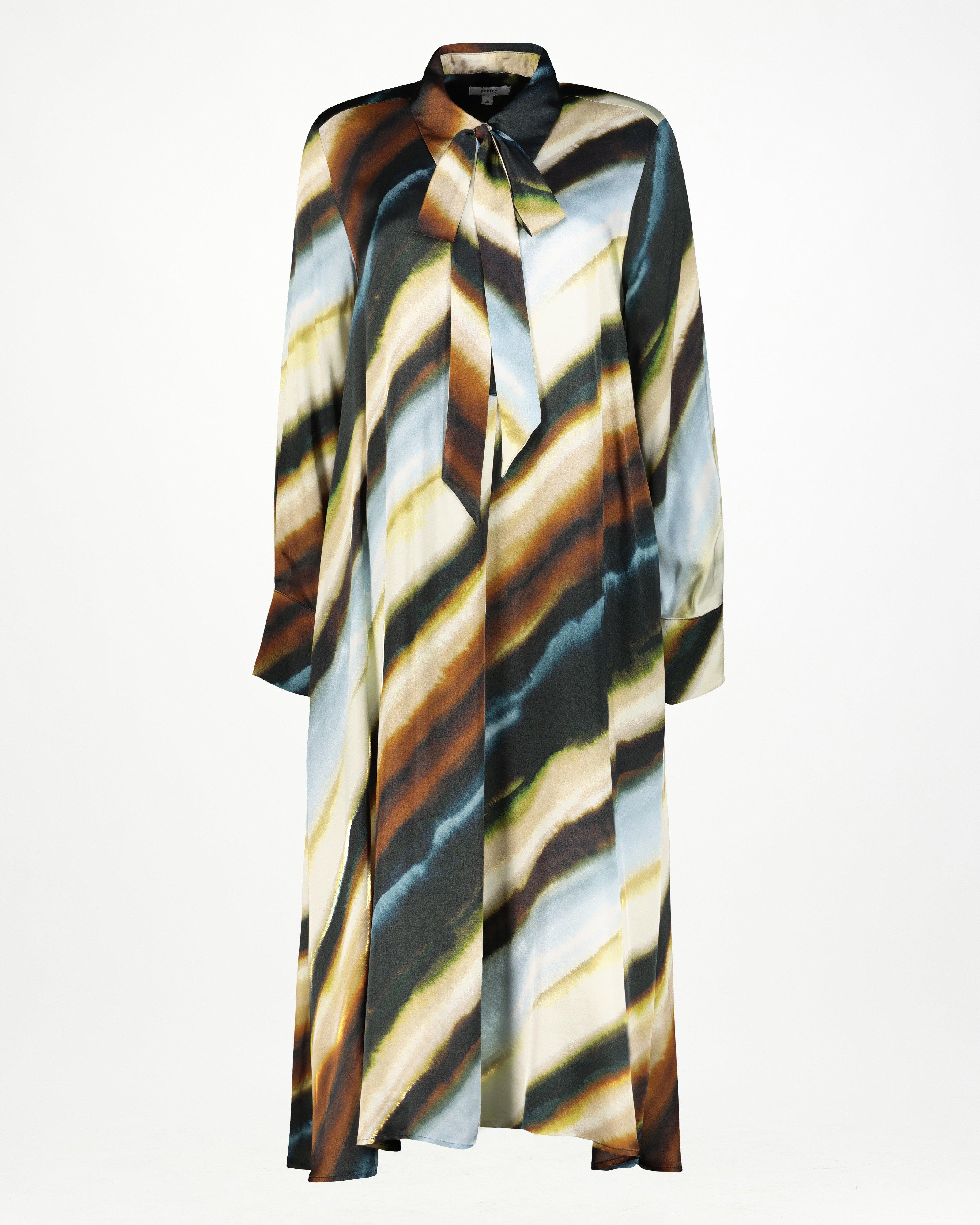 Aletta Collared Dress -  Blue