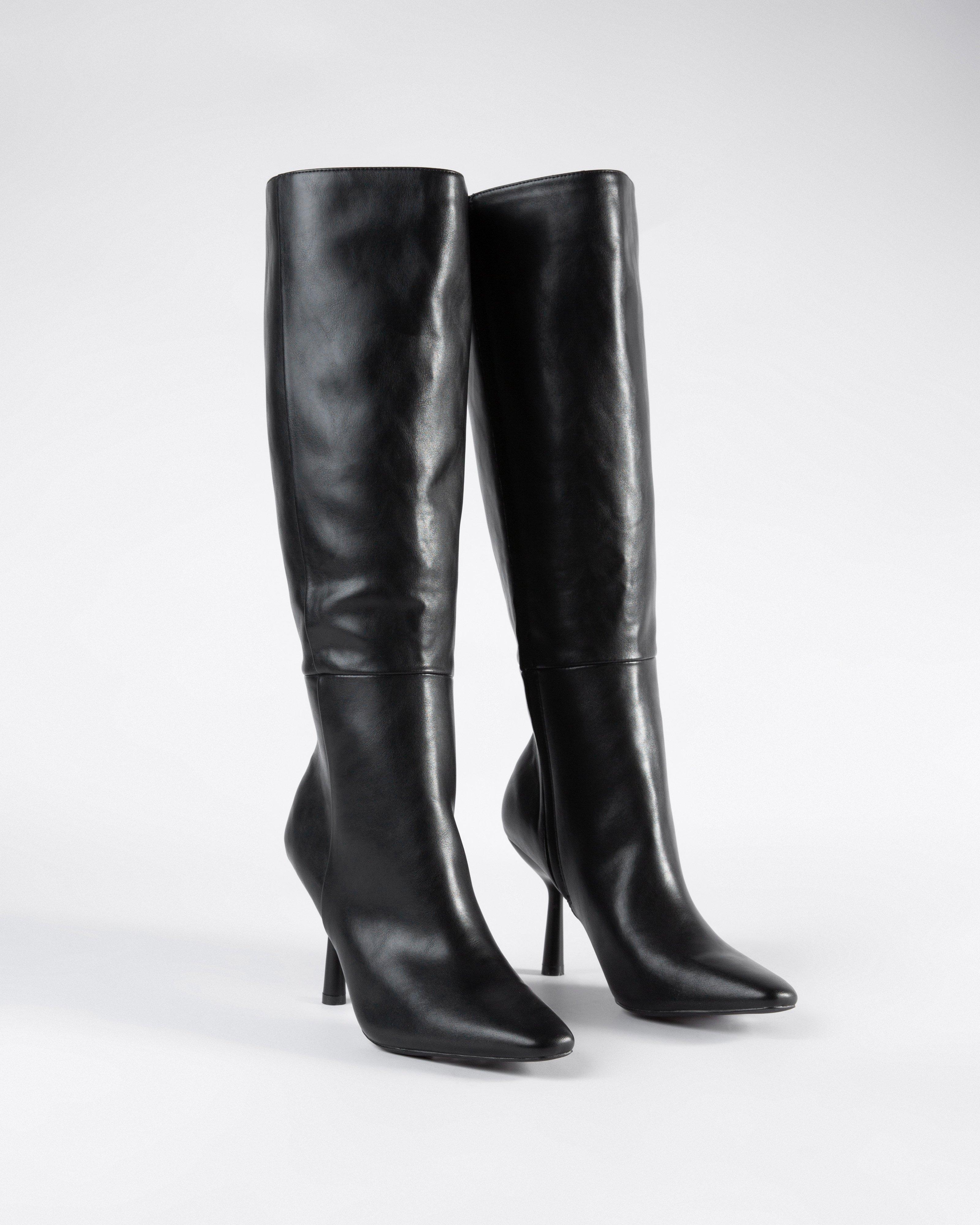 Leona Knee High Boot -  Black