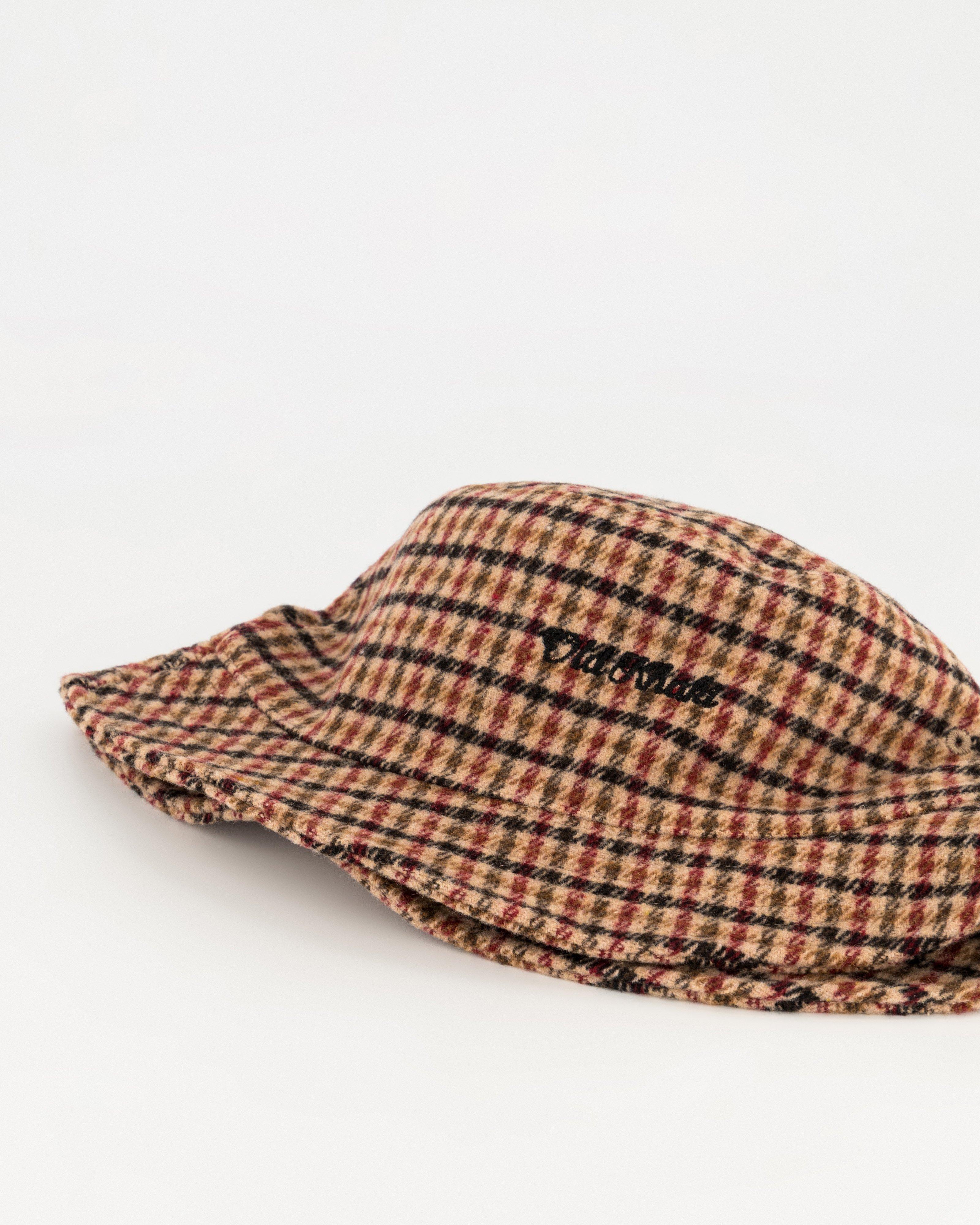 Men’s Cort Check Bucket Hat -  Black