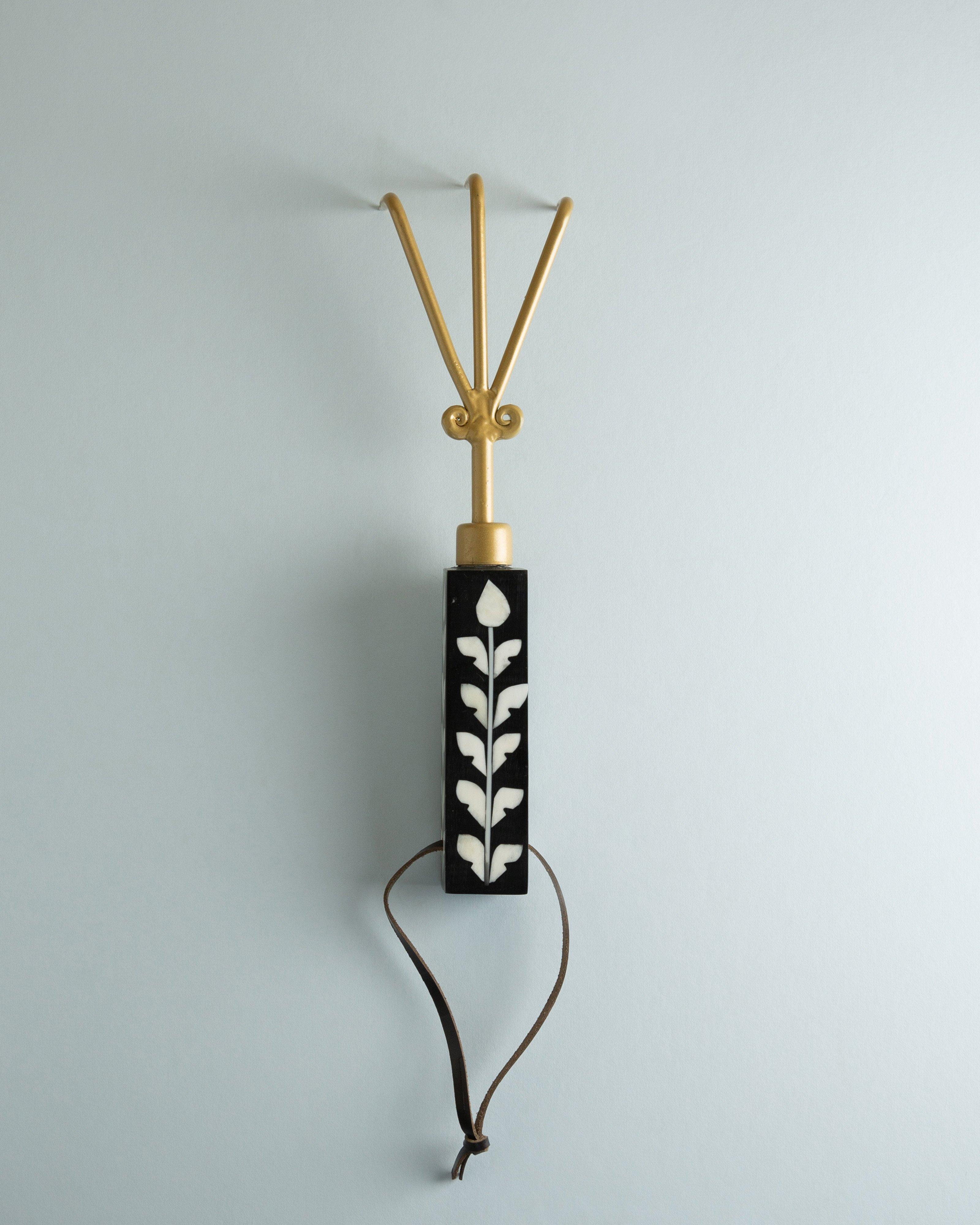 Bone Inlay Gardening Rake -  Milk