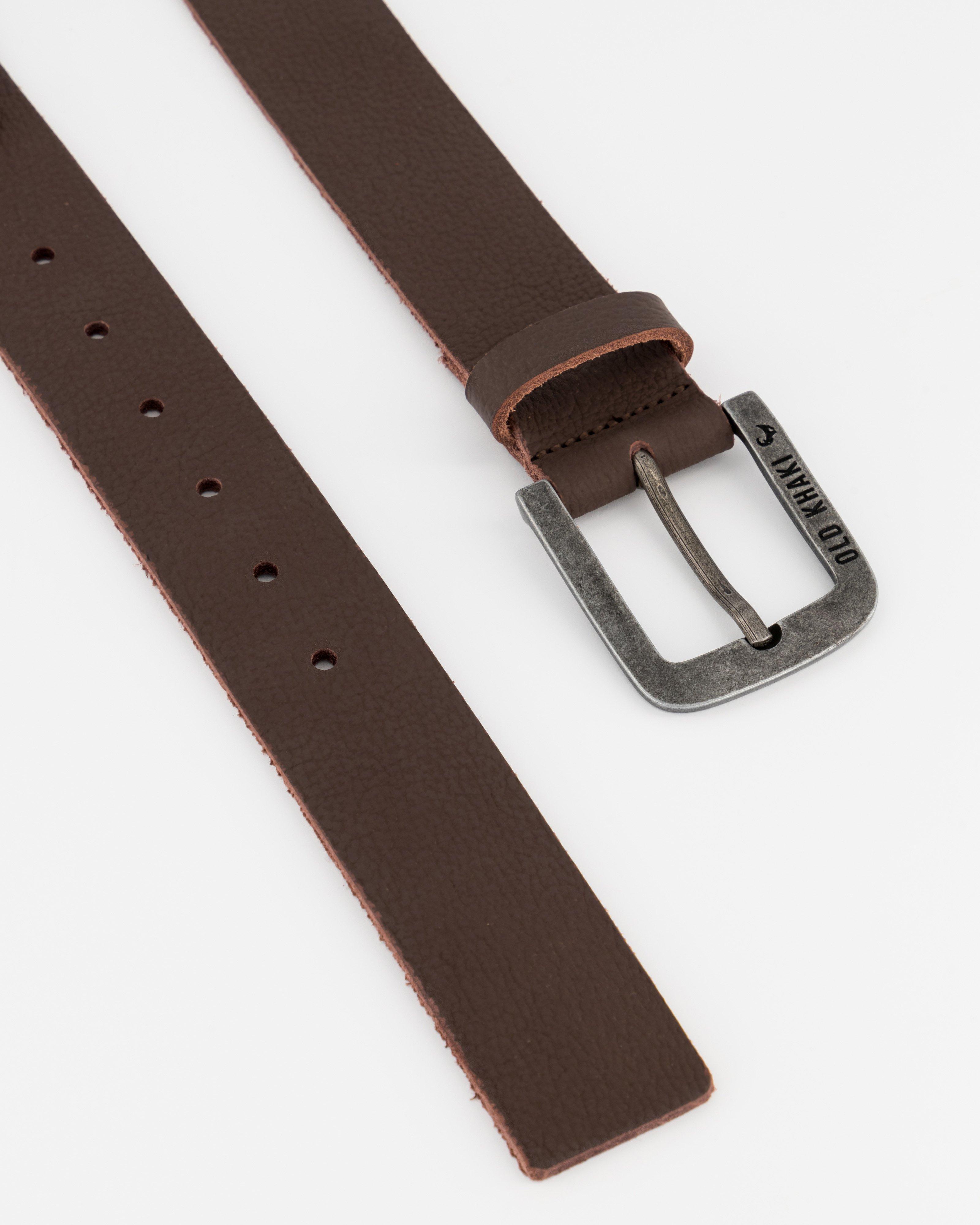 Old Khaki Men's Bennett Leather Belt -  Brown