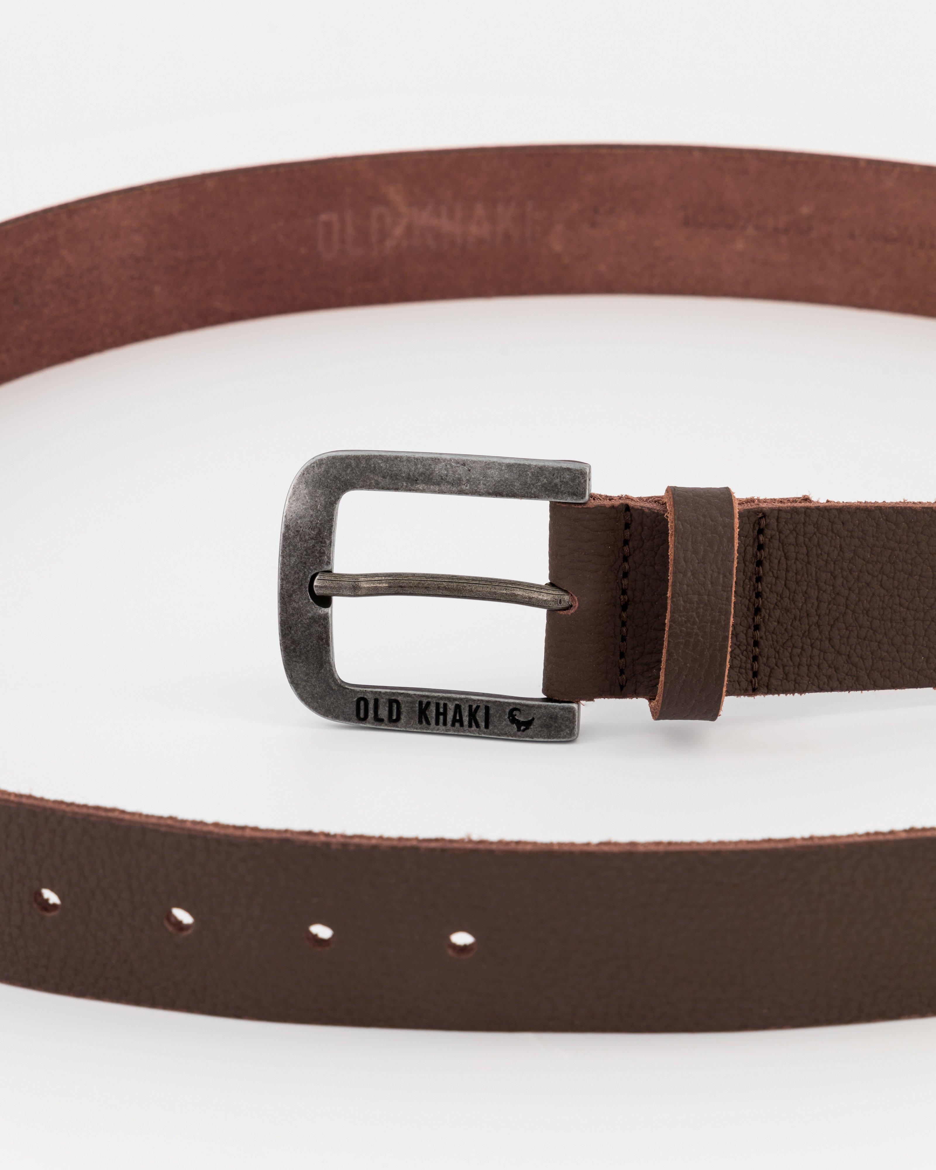 Old Khaki Men's Bennett Leather Belt -  Brown