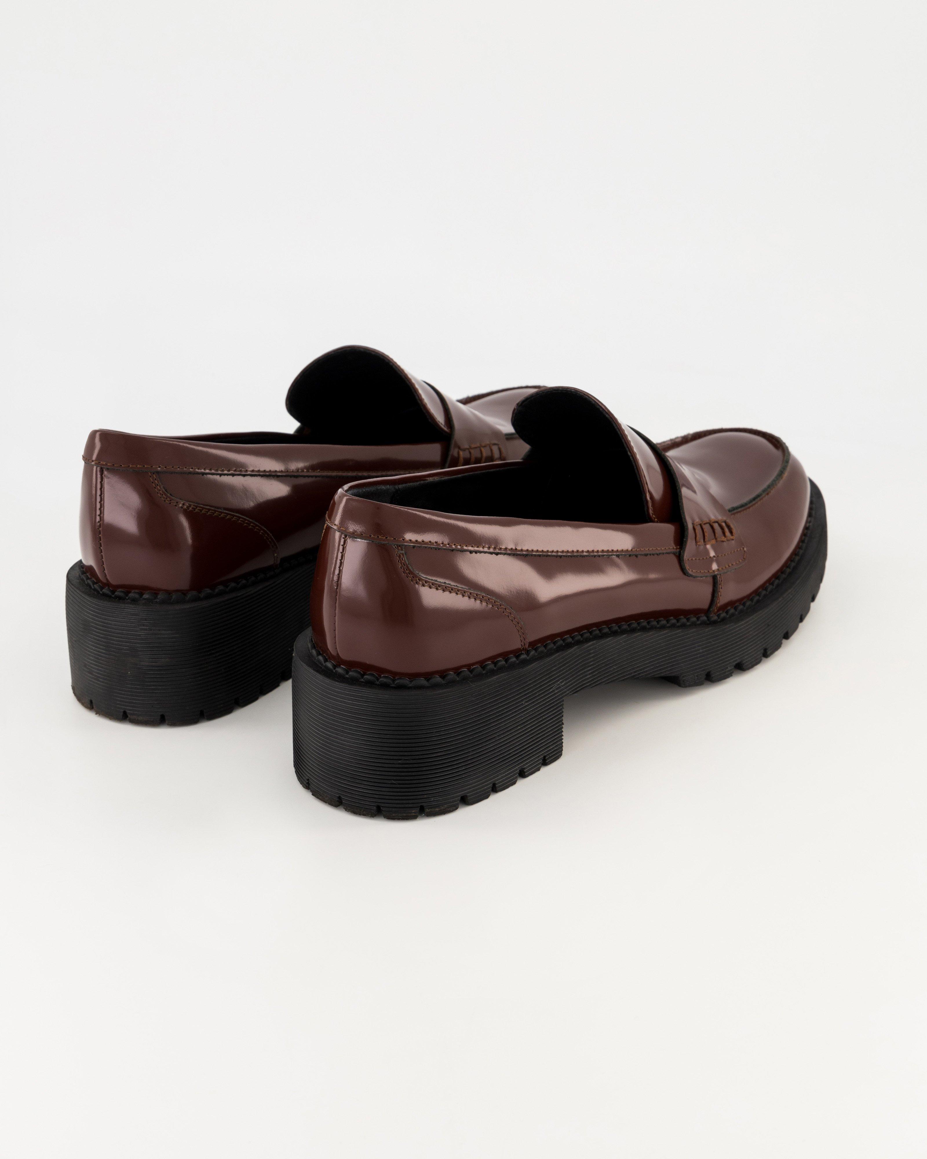 Martina Chunky Leather Loafer -  Brown