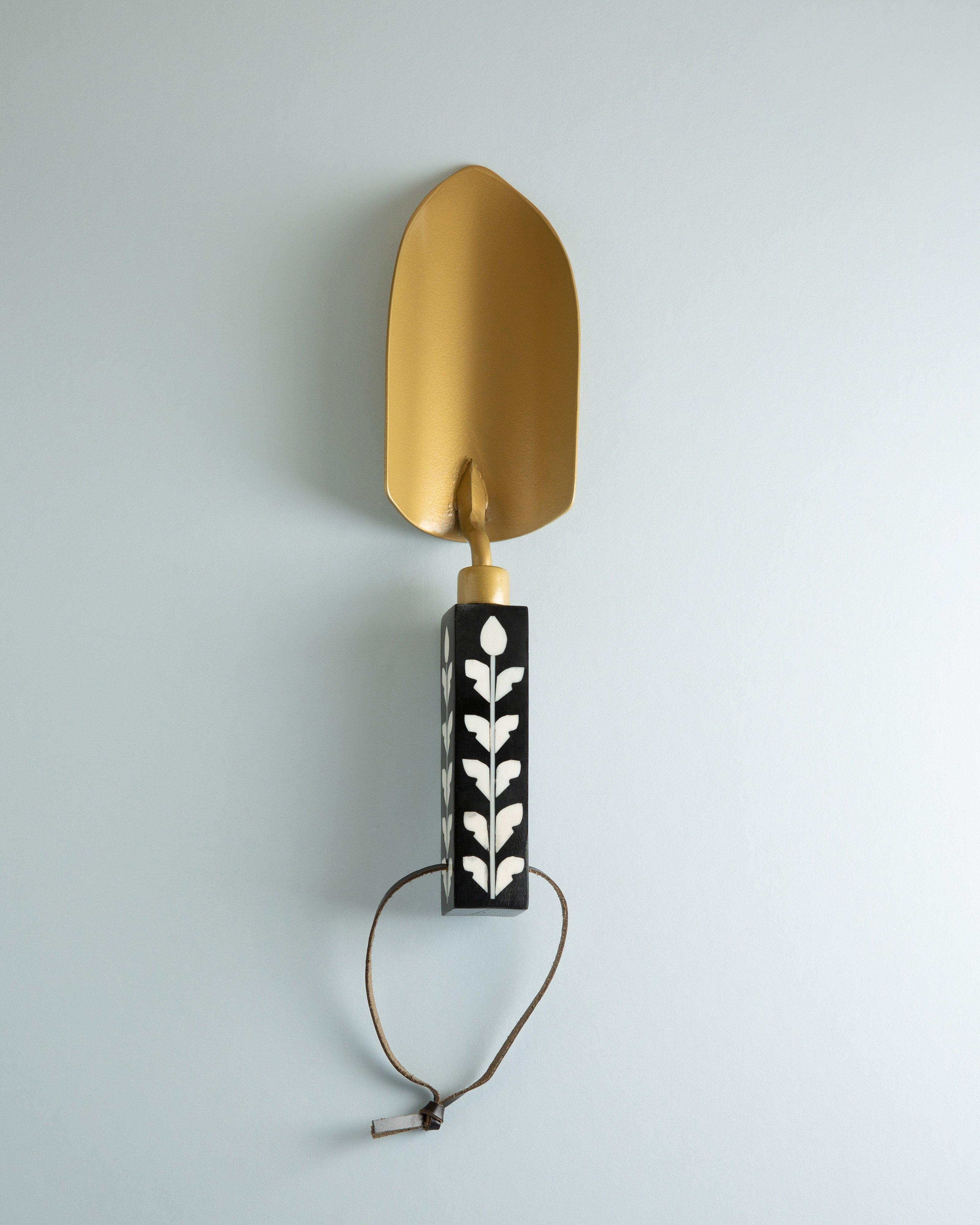 Bone Inlay Gardening Spade -  Milk
