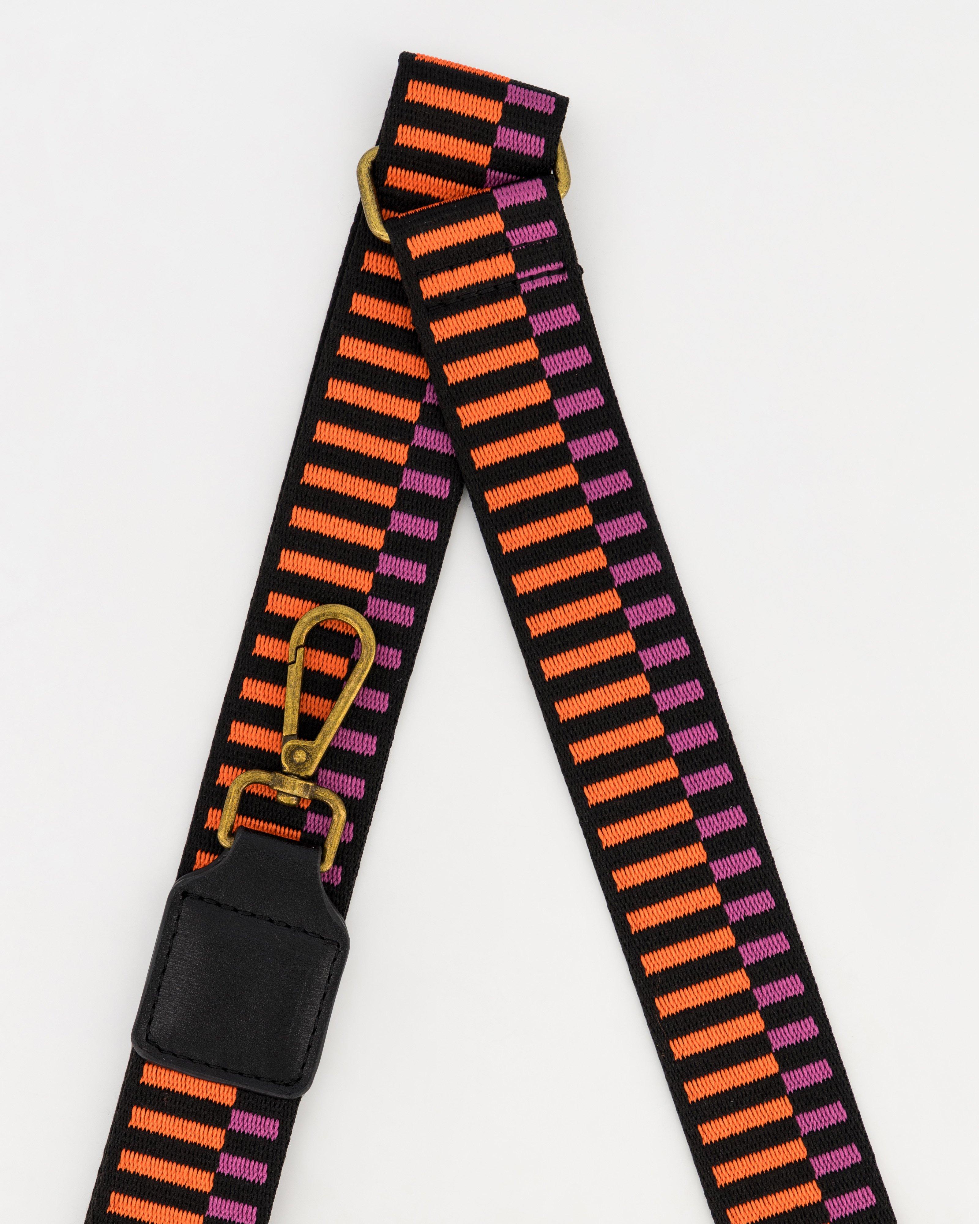 Women’s Ladder Print Bag Strap -  Purple