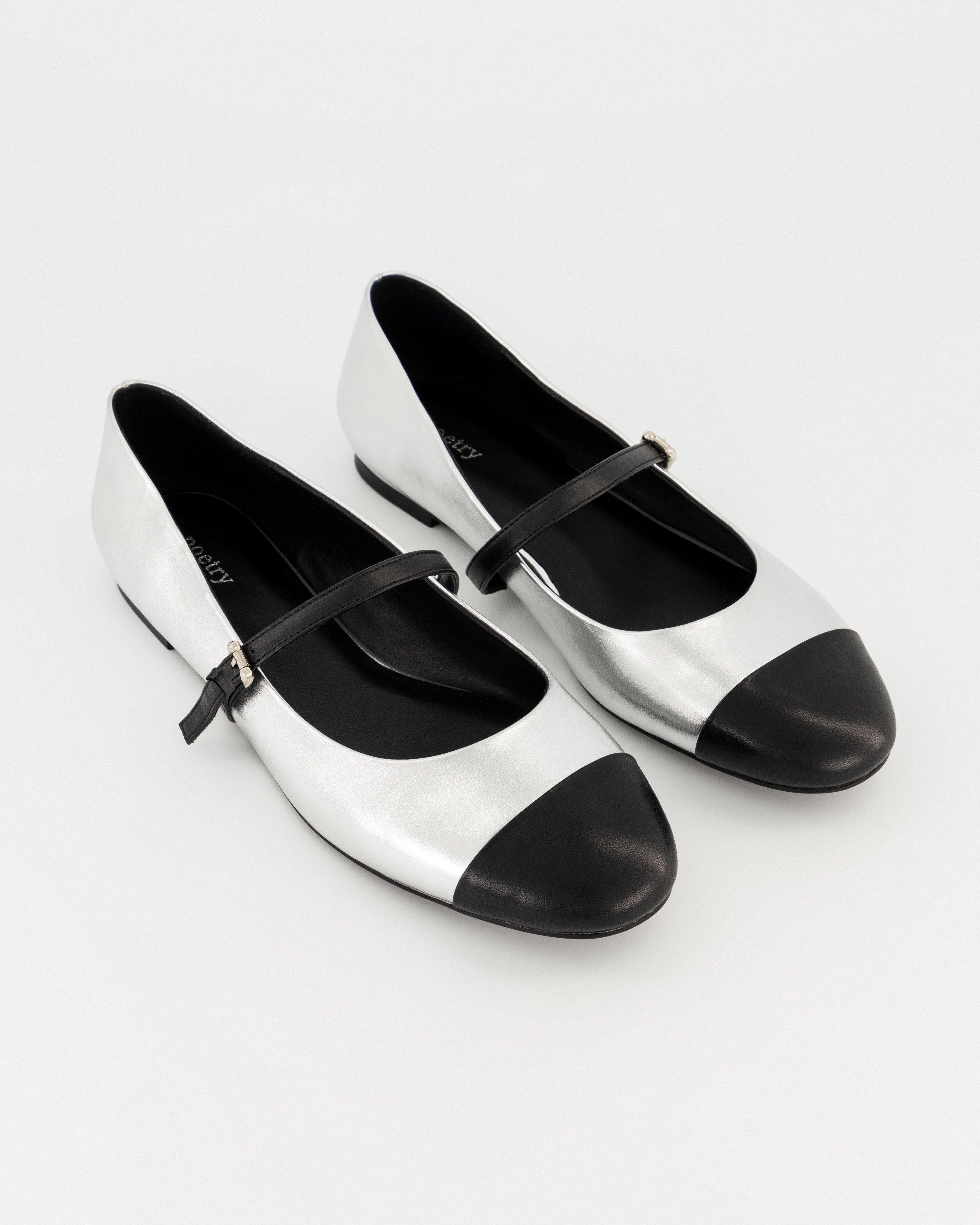 Maya Ballet Pump -  Silver