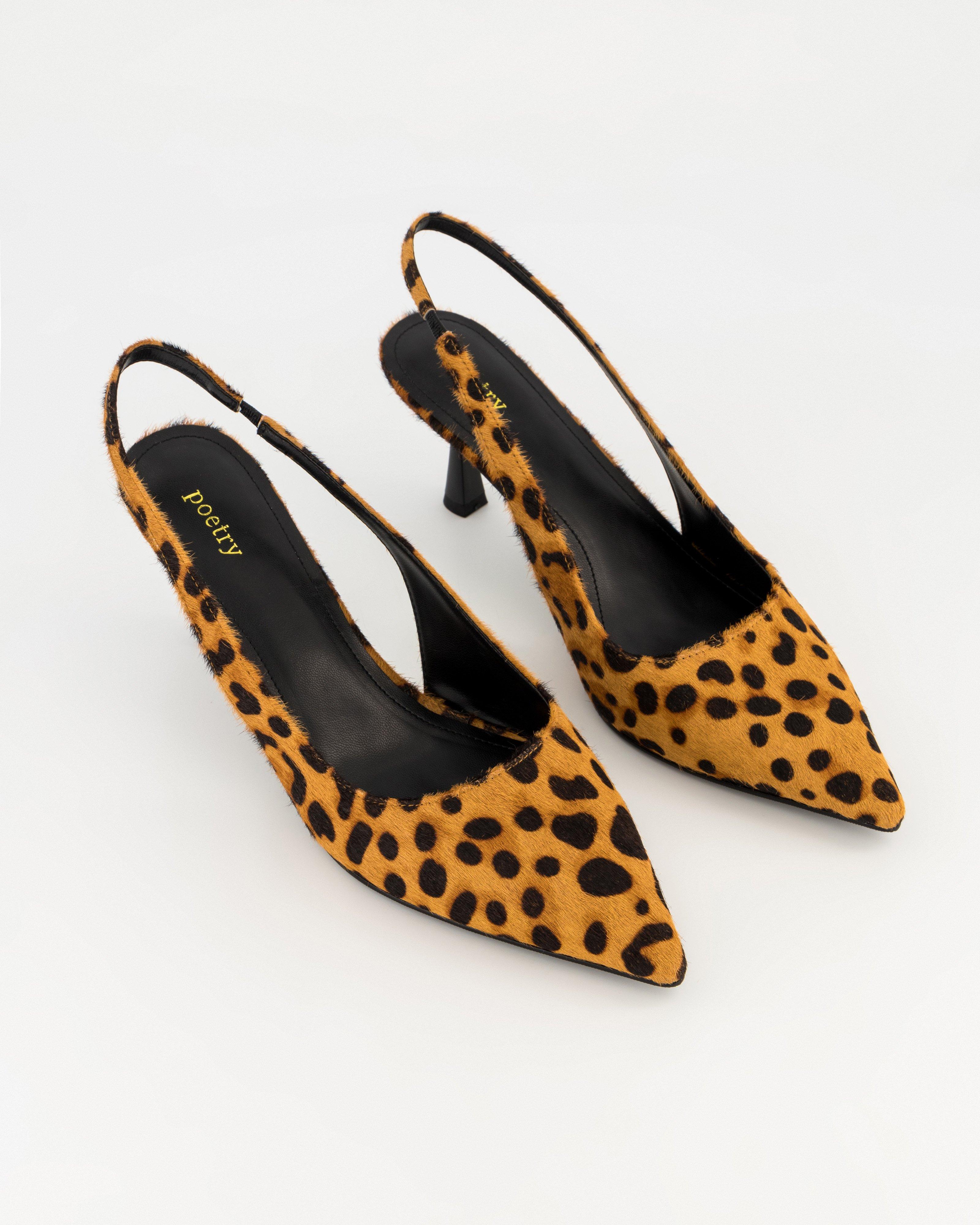 Rieley Animal Slingback -  Brown