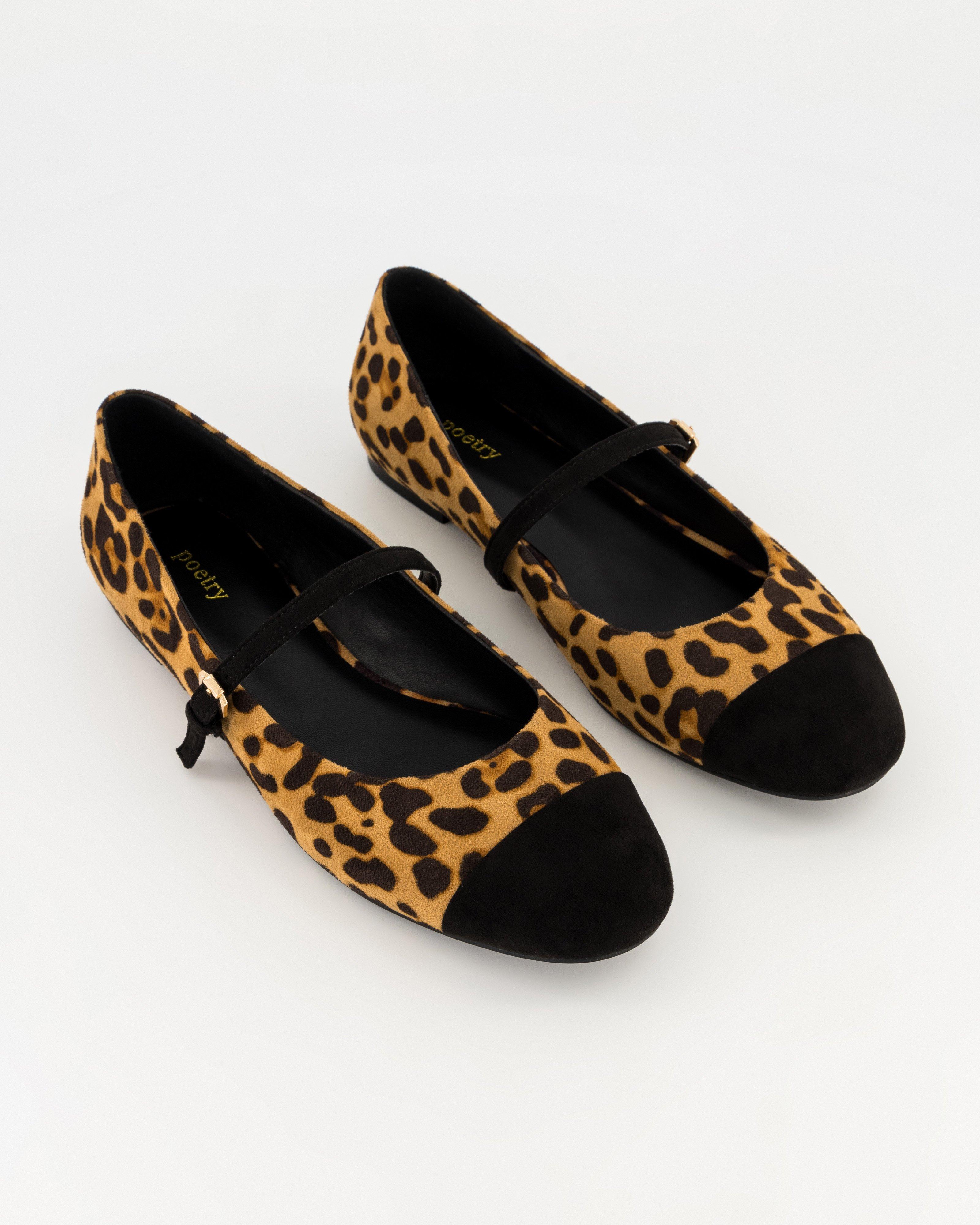 Maya Animal Ballet Pump -  Brown