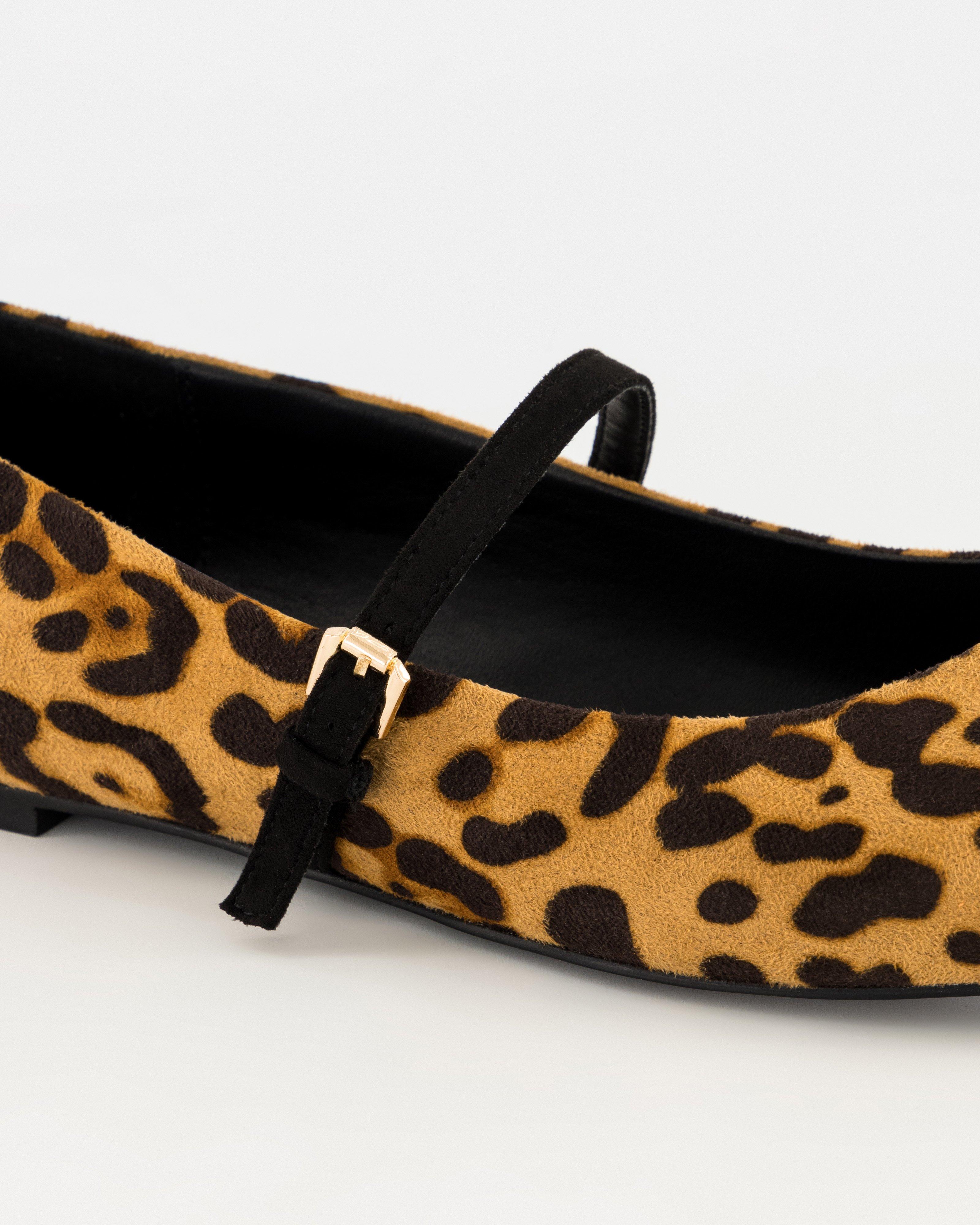 Maya Animal Ballet Pump -  Brown