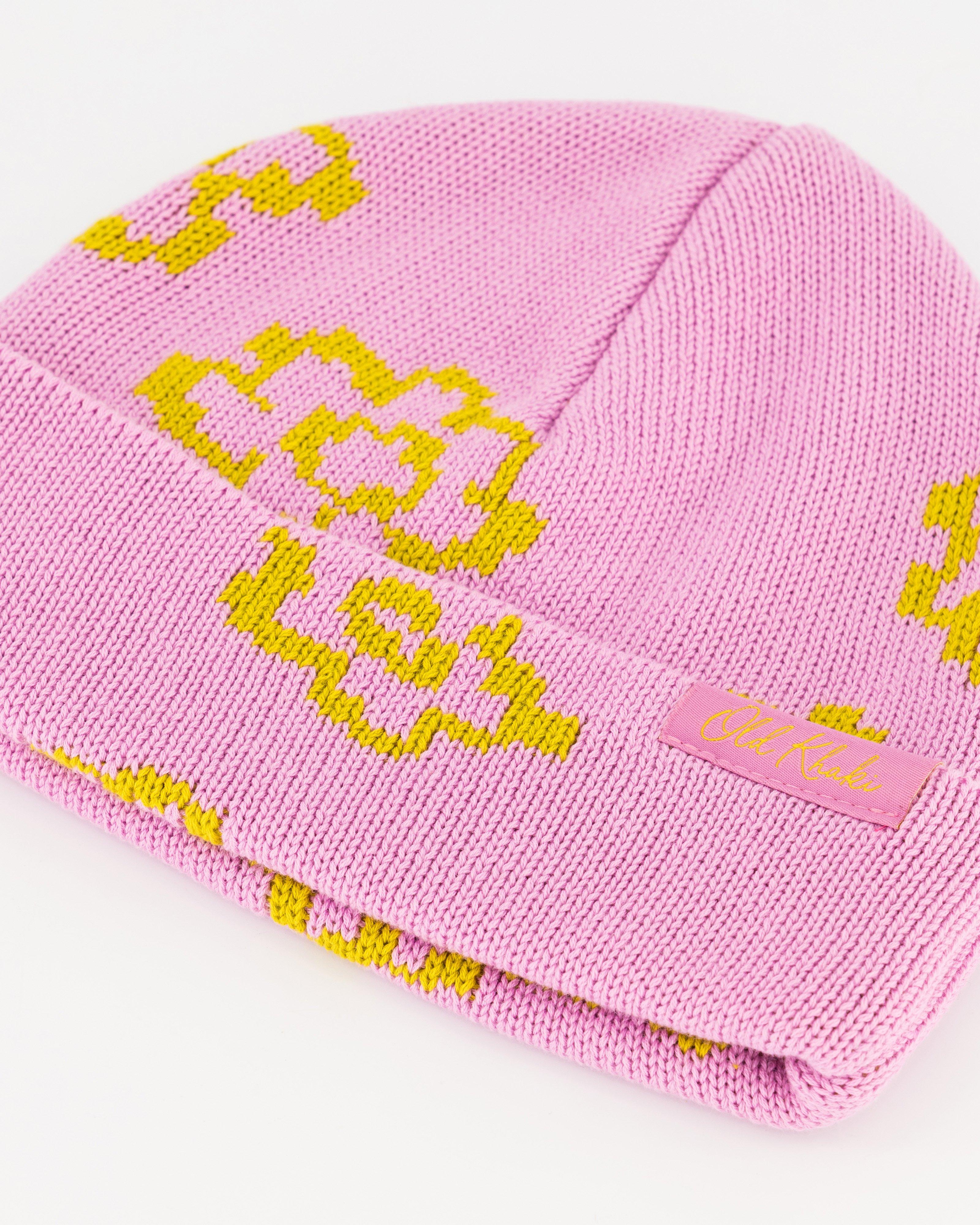 Women’s Vida Floral Outline Beanie -  Pink