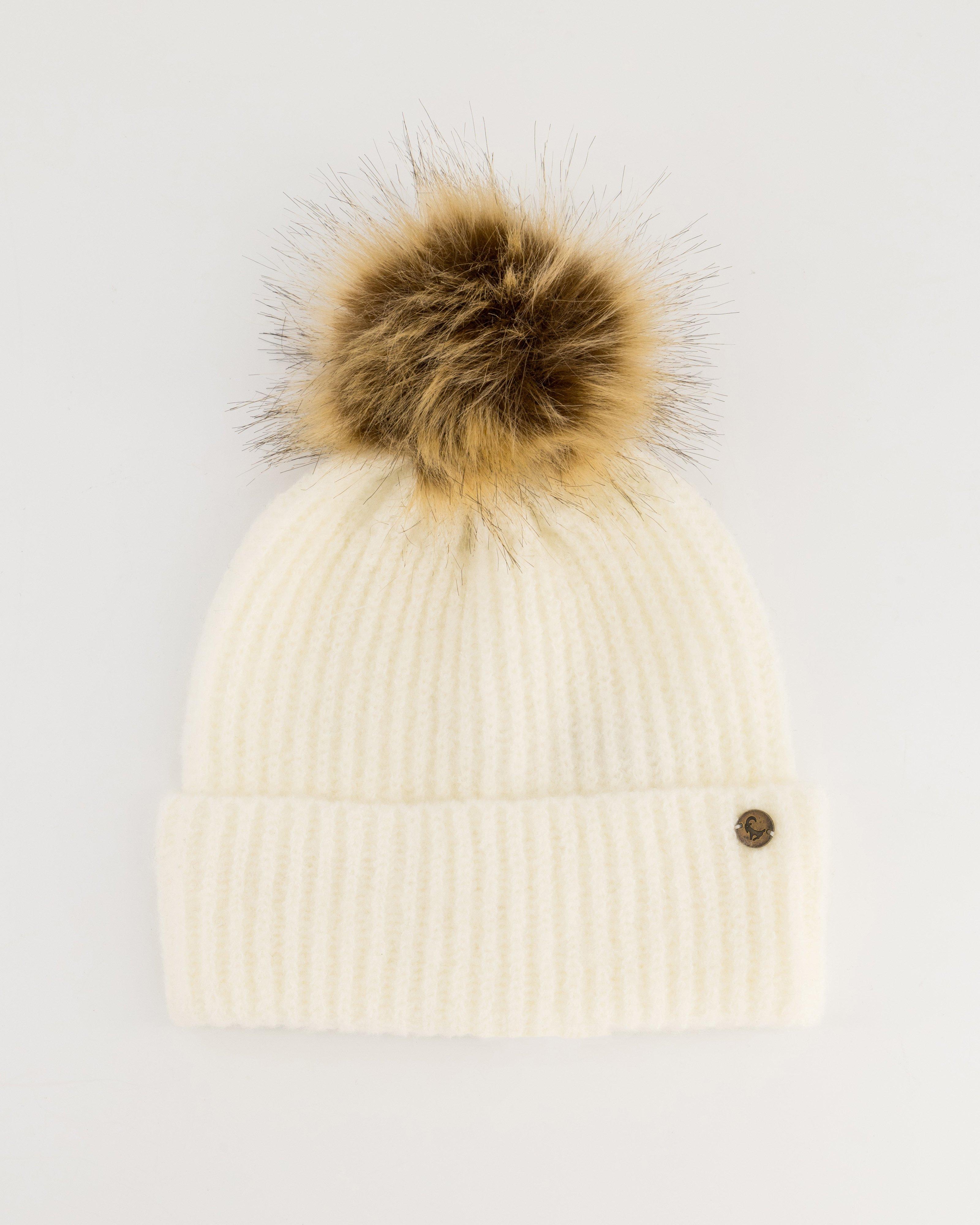 Old Khaki Women’s Biance Pom Pom Beanie -  Milk