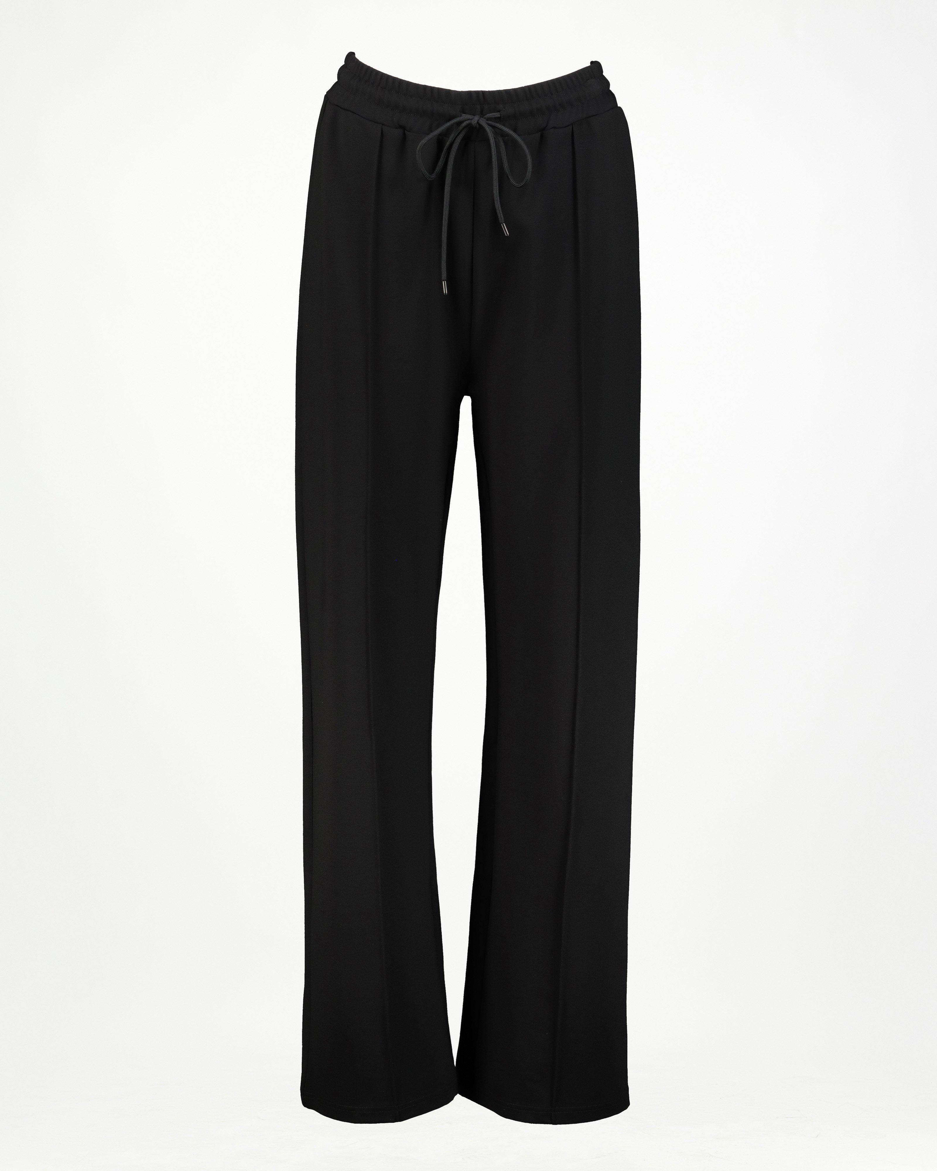 Nika Relaxed Knit Pant -  Black
