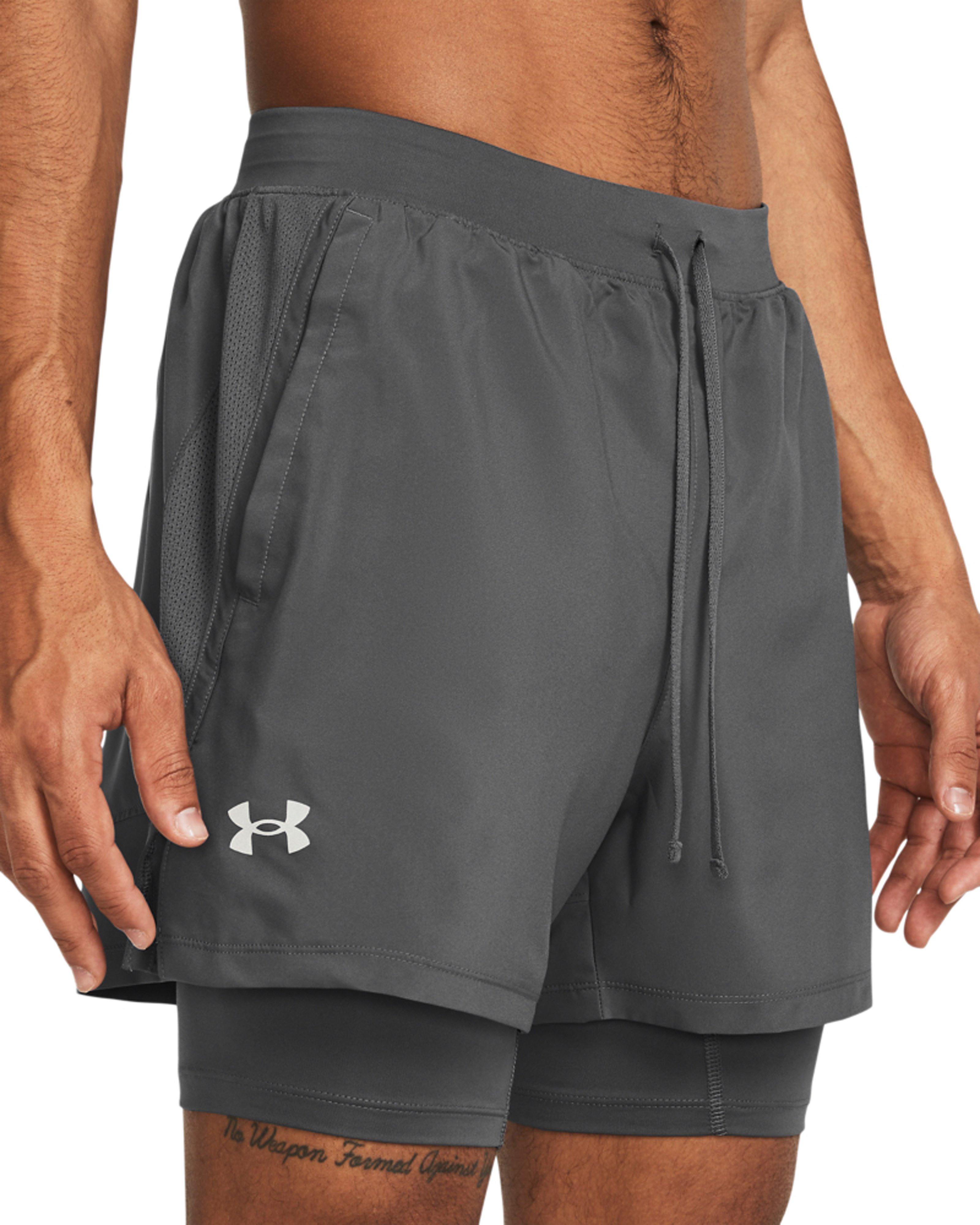 Under Armour Men’s Launch 2-in-1 5-inch Shorts -  Black