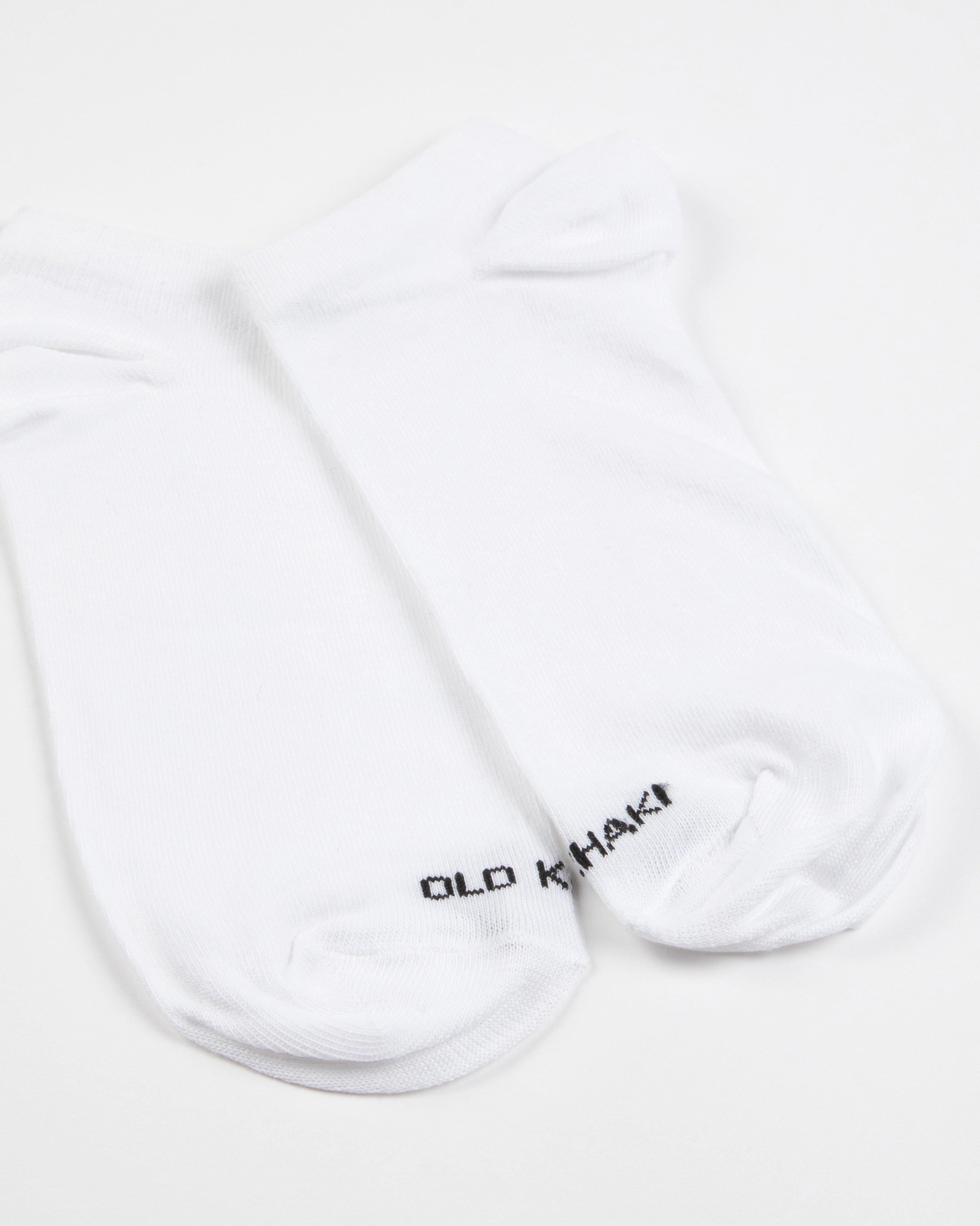 Men’s Sneaker Socks 3-Pack  -  White