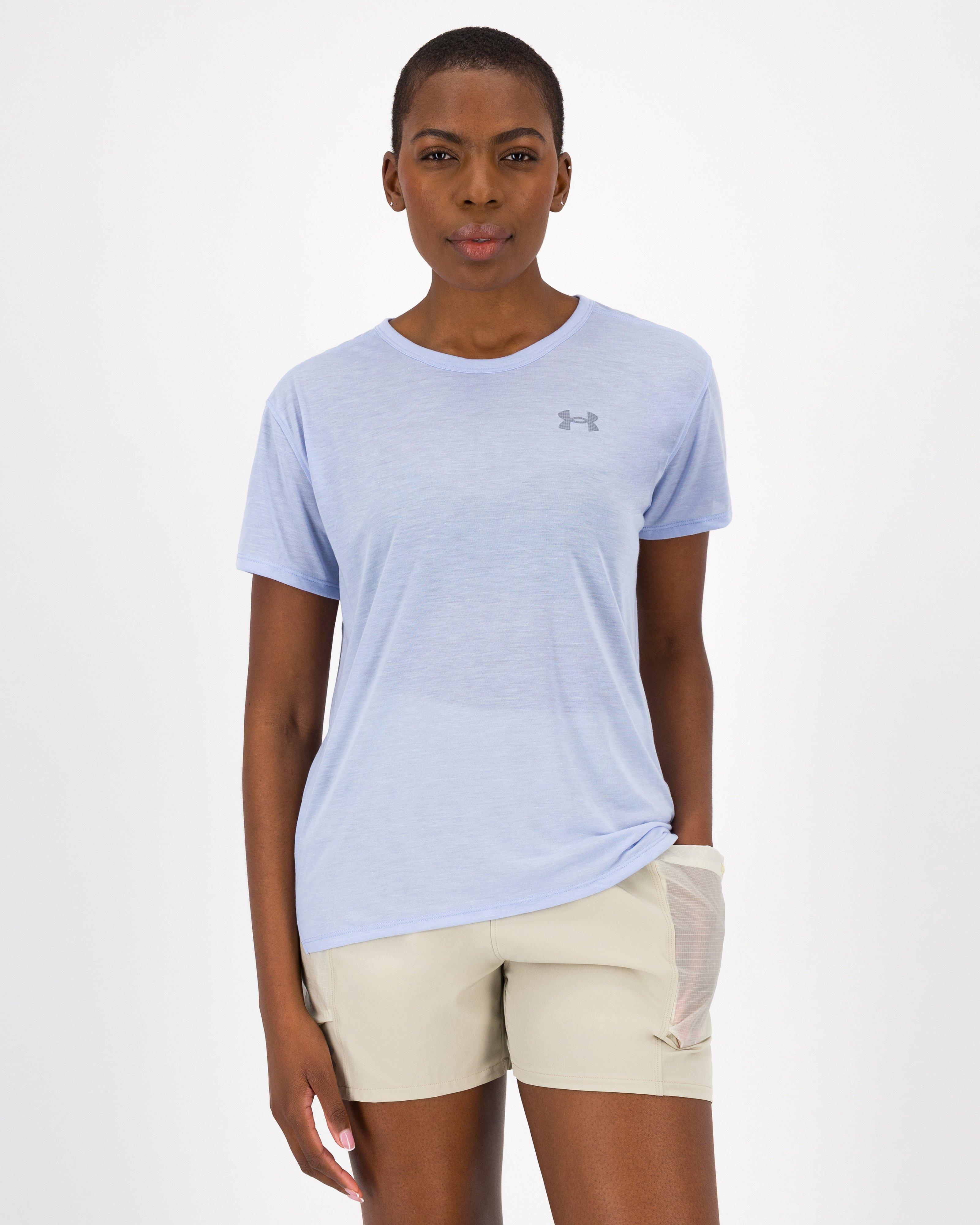 Light blue under armour t shirt best sale