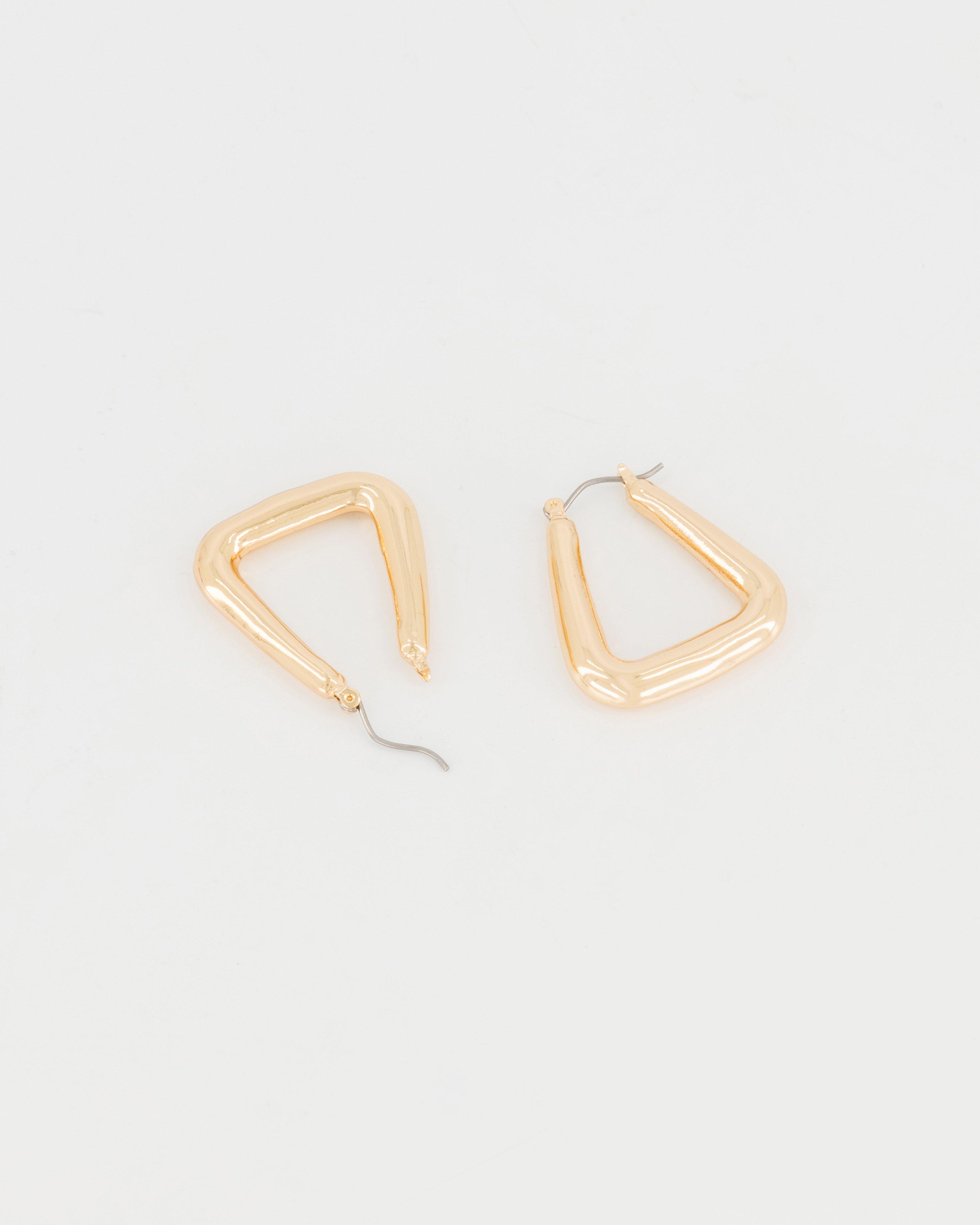 Classic Vintage scoop Hoop Earrings -  Gold