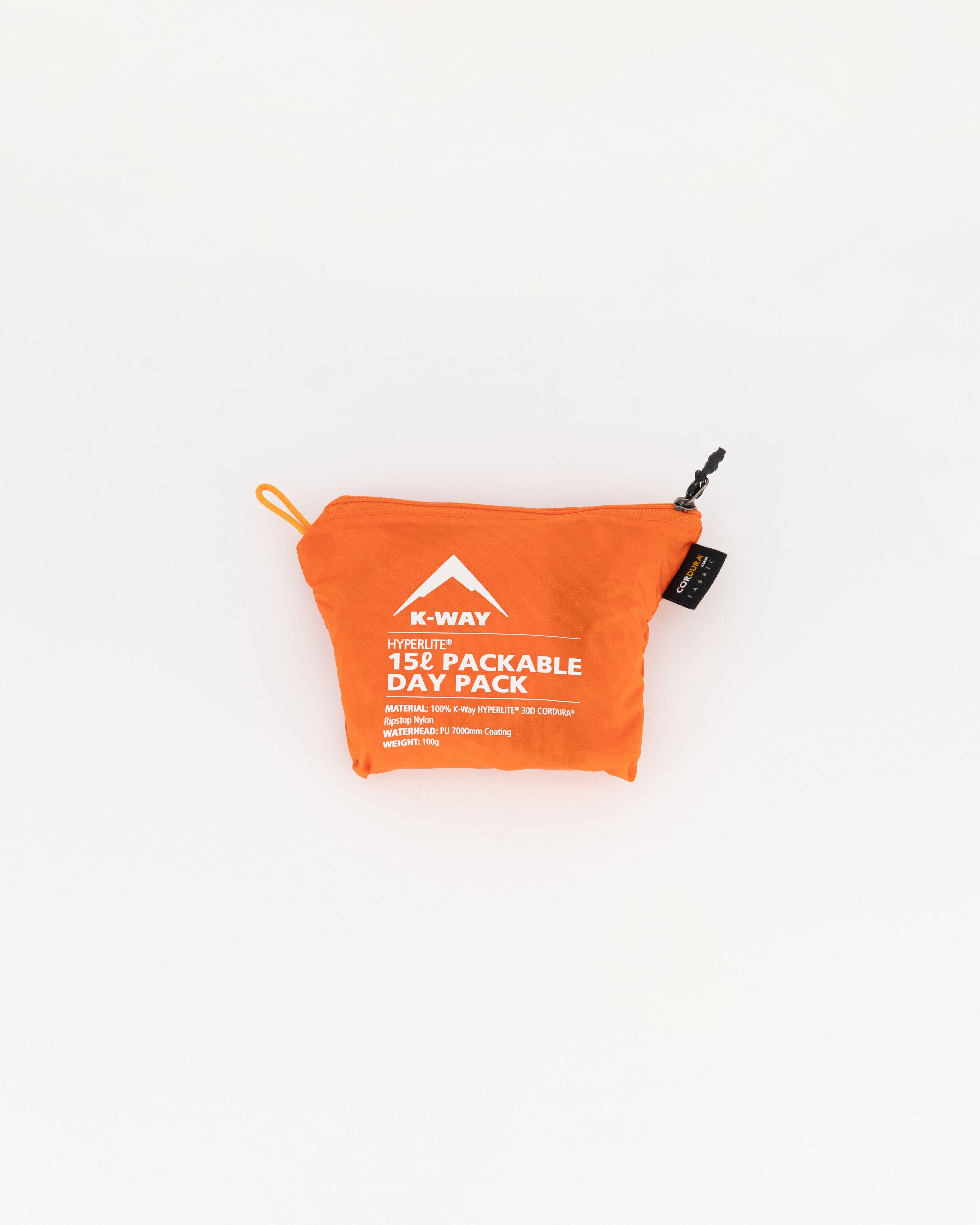K-Way Hyperlite 15L Packable Daypack -  Orange