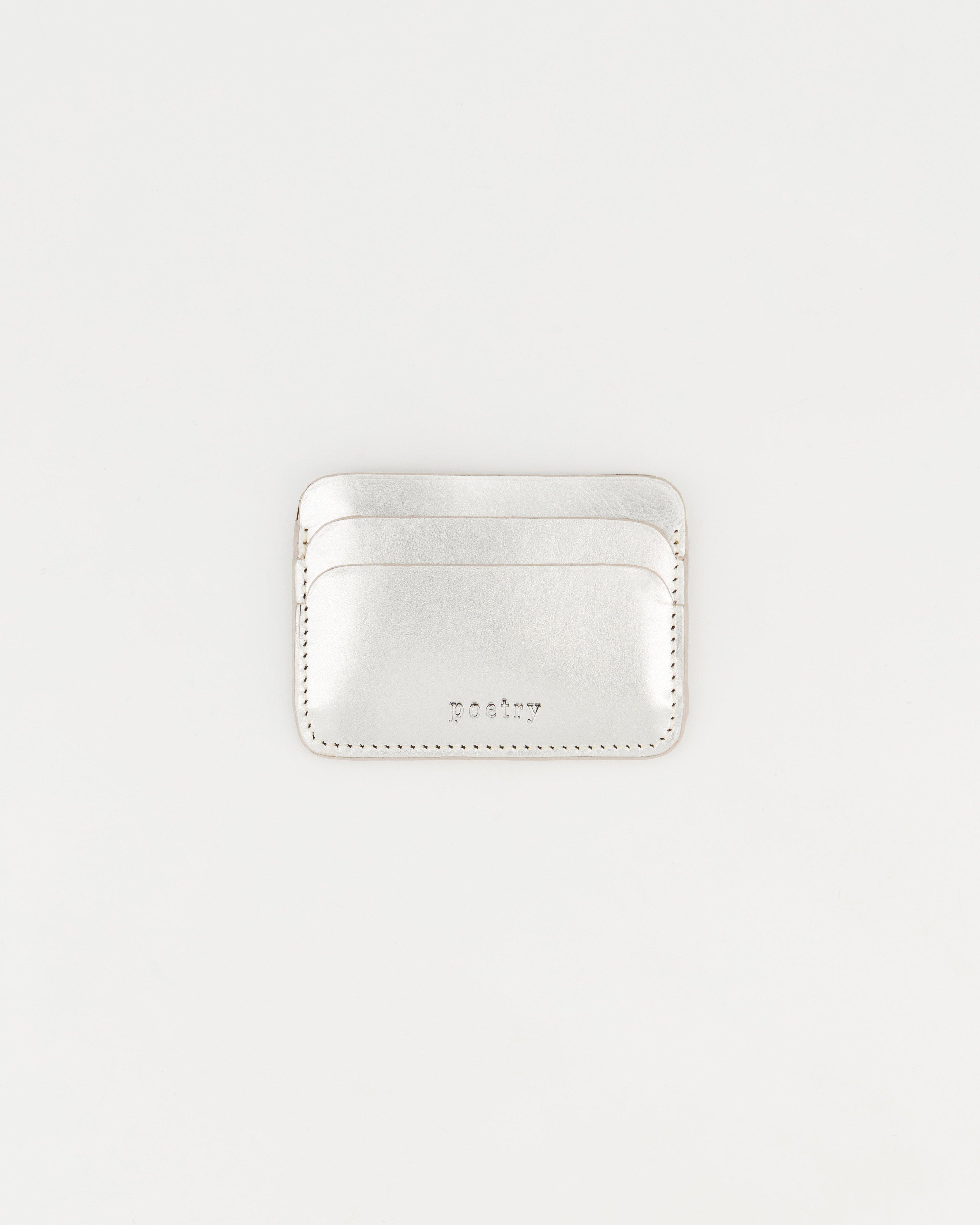 Giselle Metallic Cardholder -  Silver