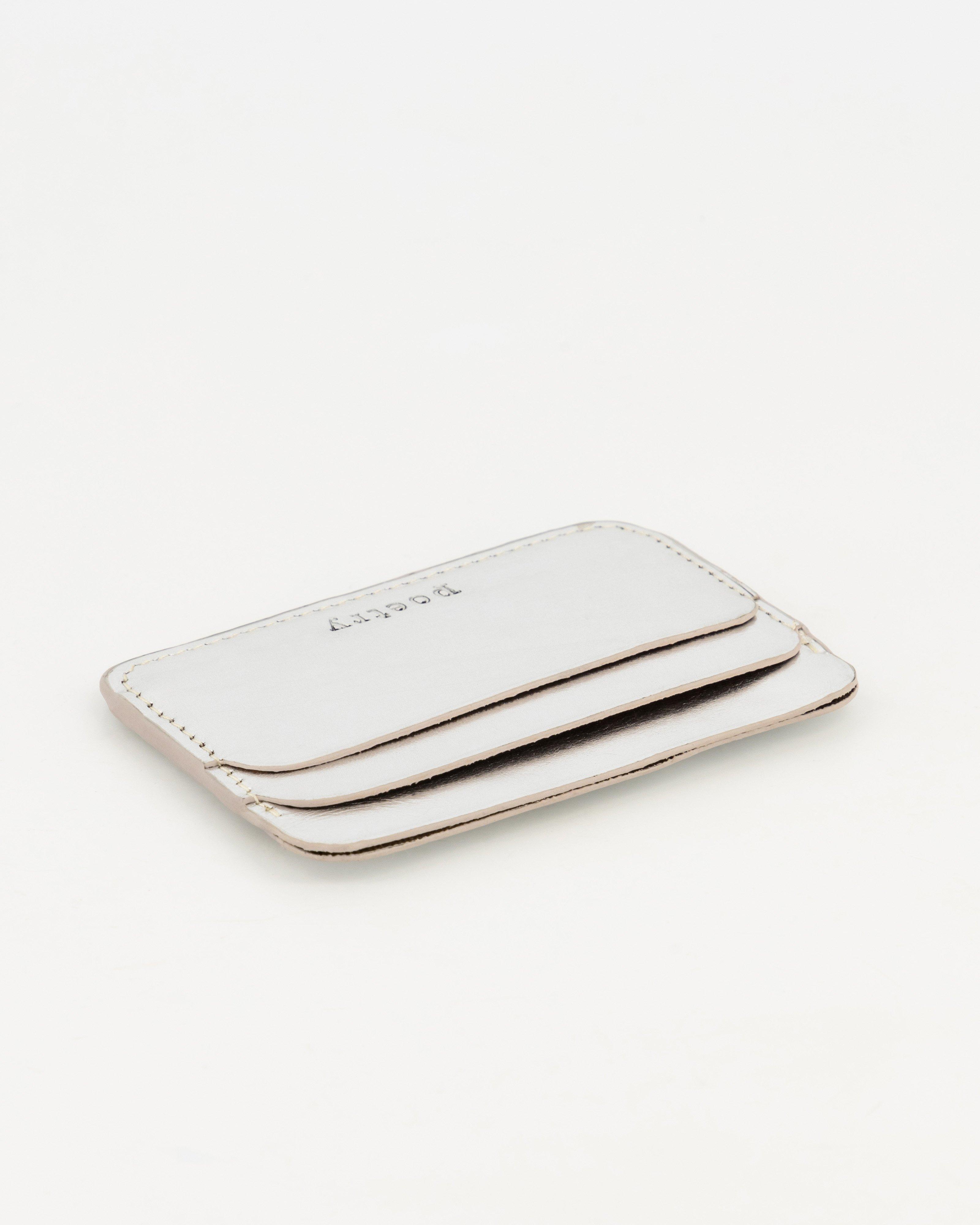 Giselle Metallic Cardholder -  Silver