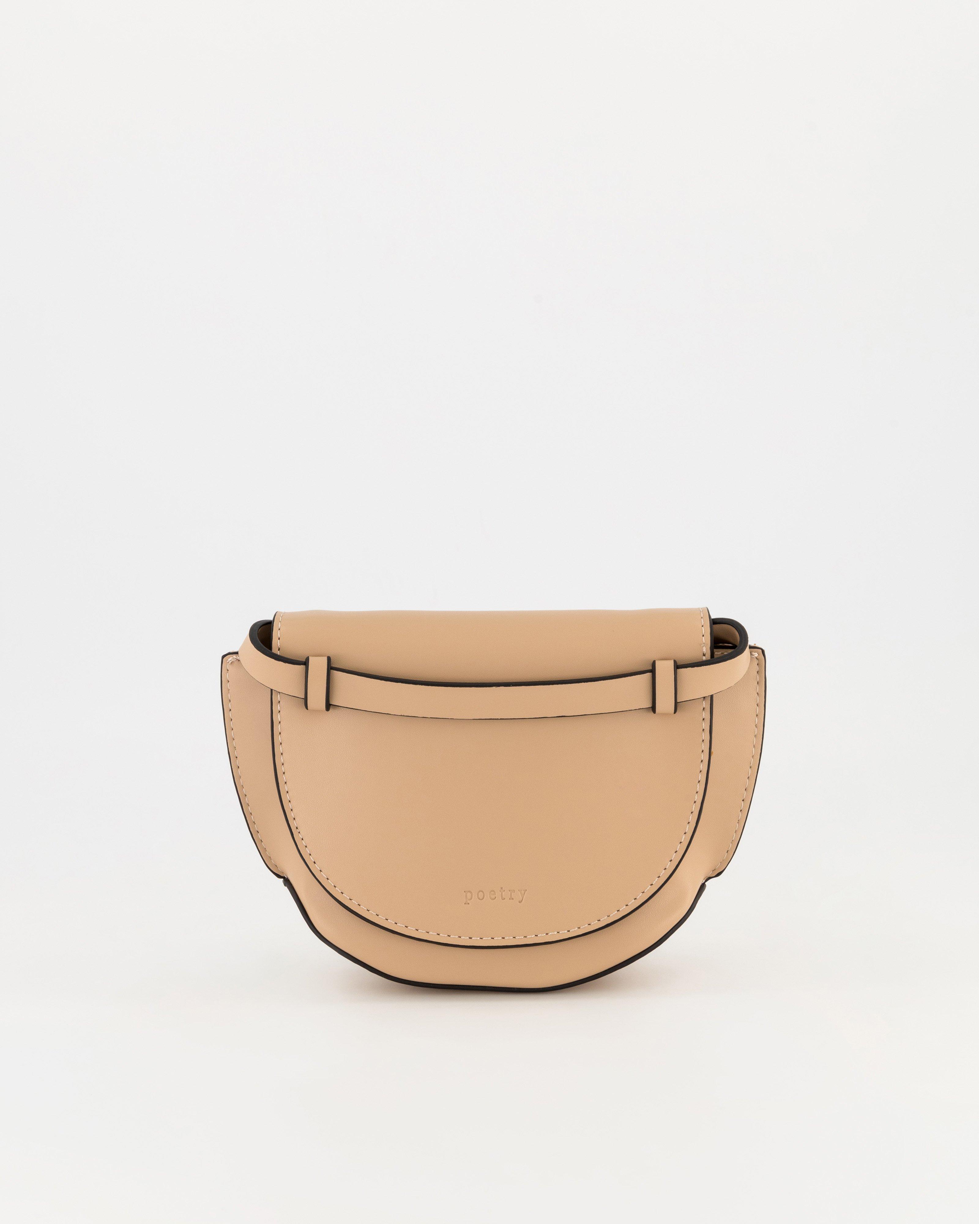 Kiera Mini Crossbosy Bag -  Nude