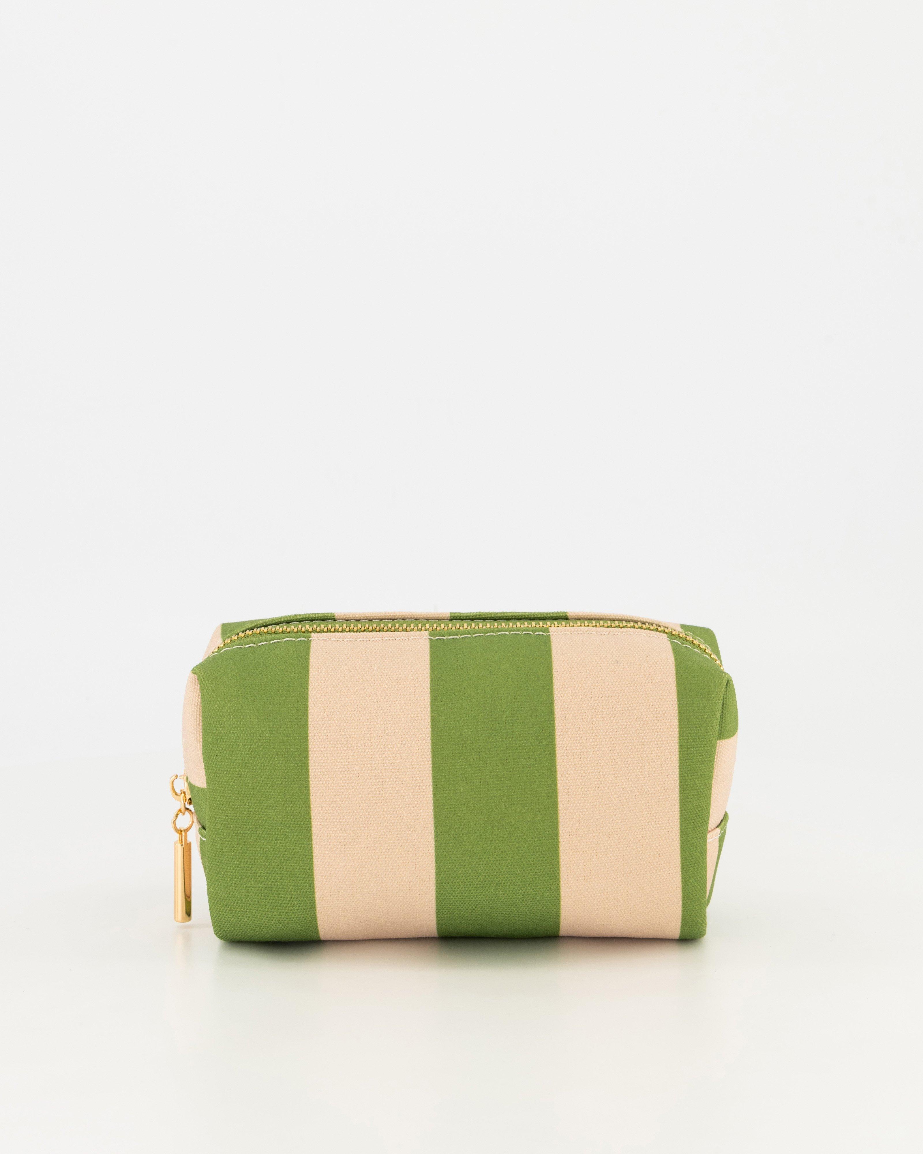 Rocket Stripe Medium Pouch -  Green