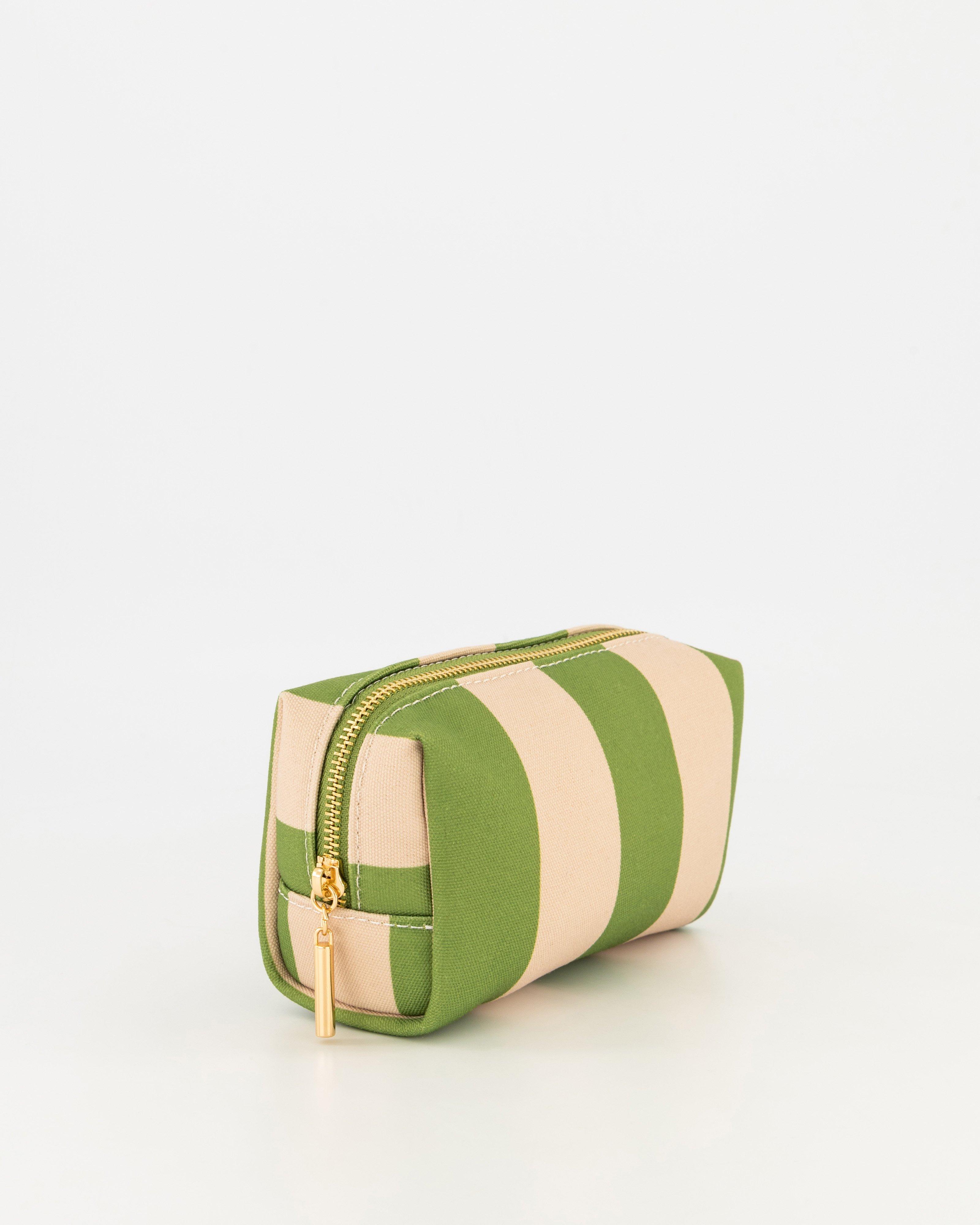 Rocket Stripe Medium Pouch -  Green