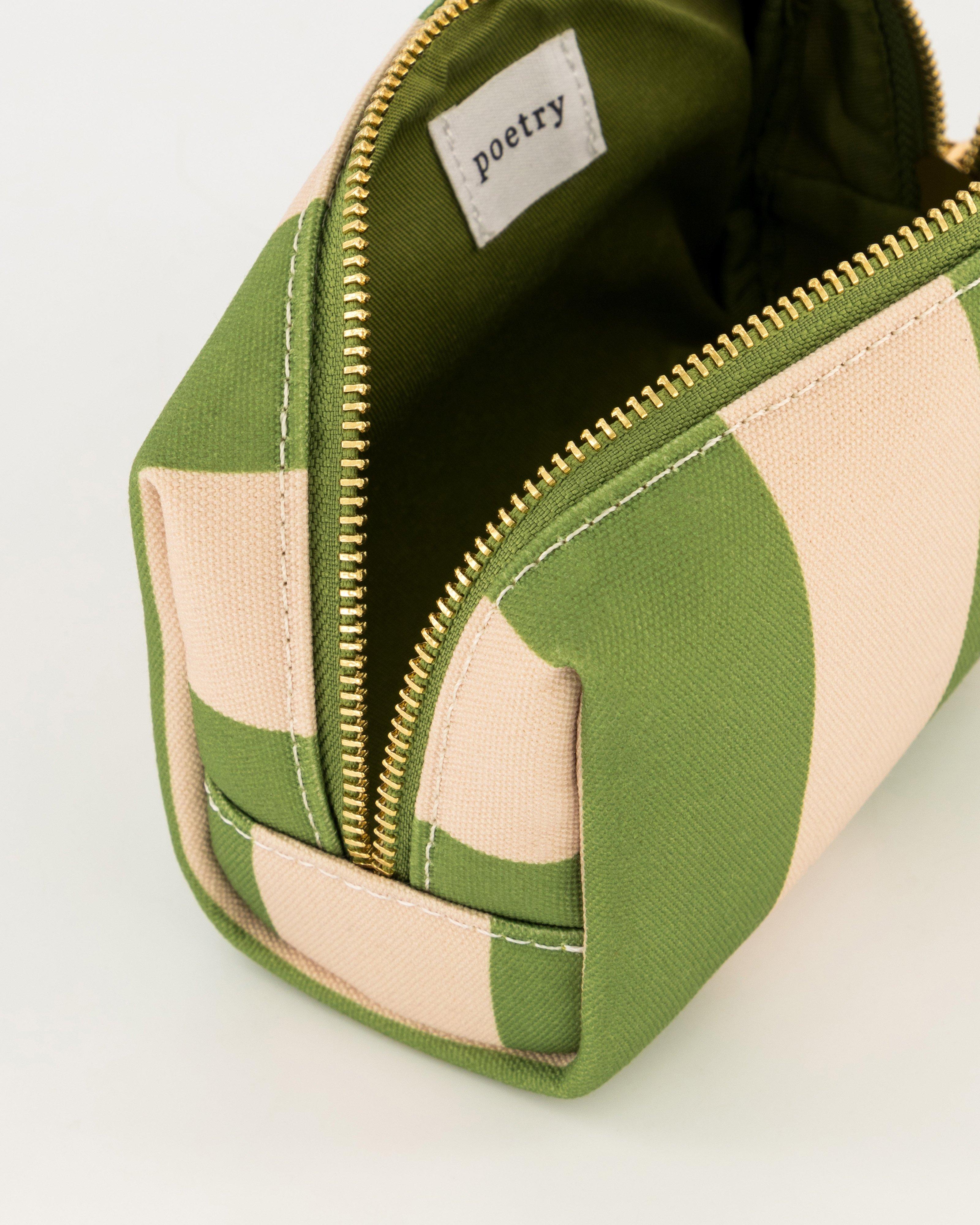 Rocket Stripe Medium Pouch -  Green