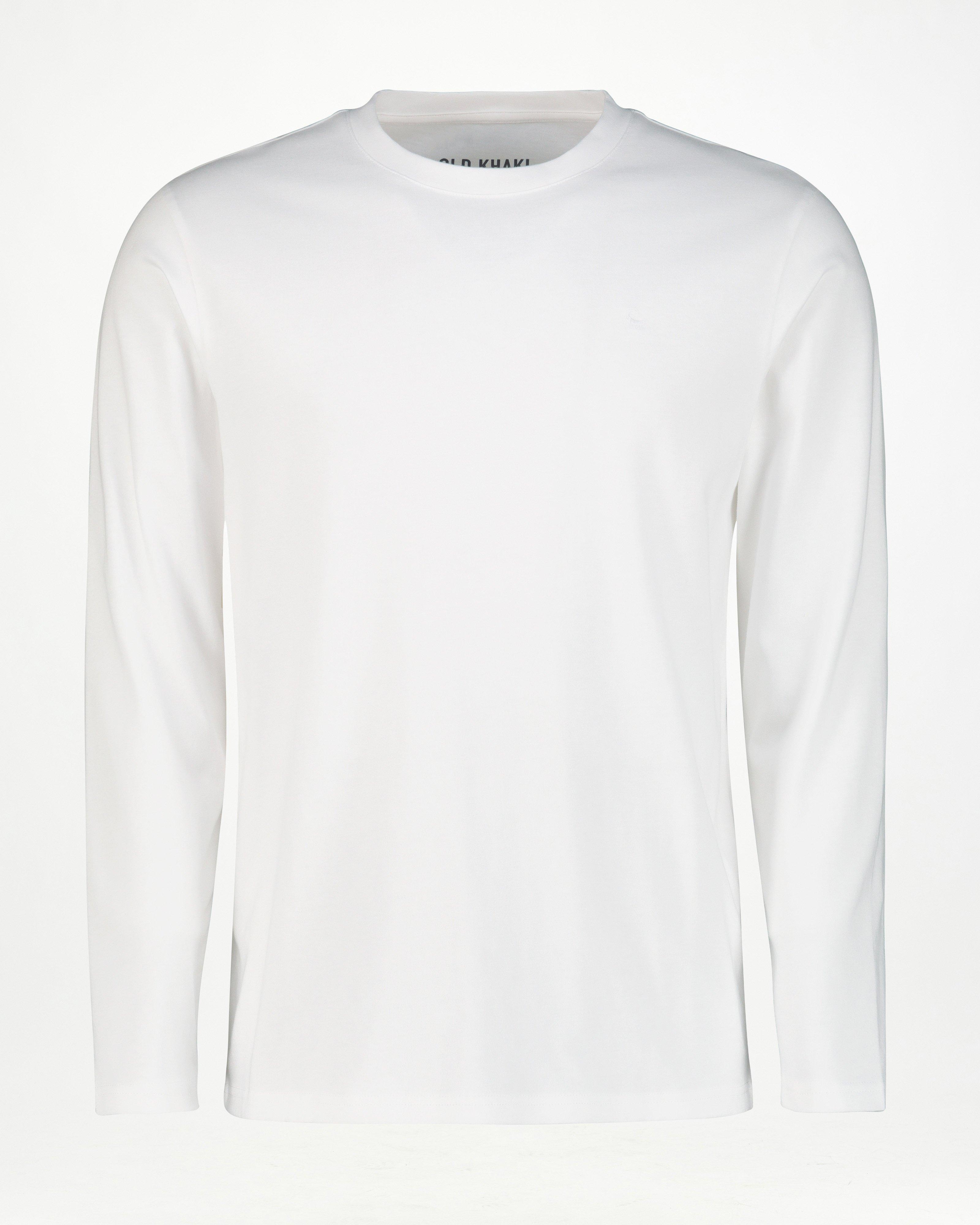 Men’s Nate Long Sleeve T-Shirt -  White