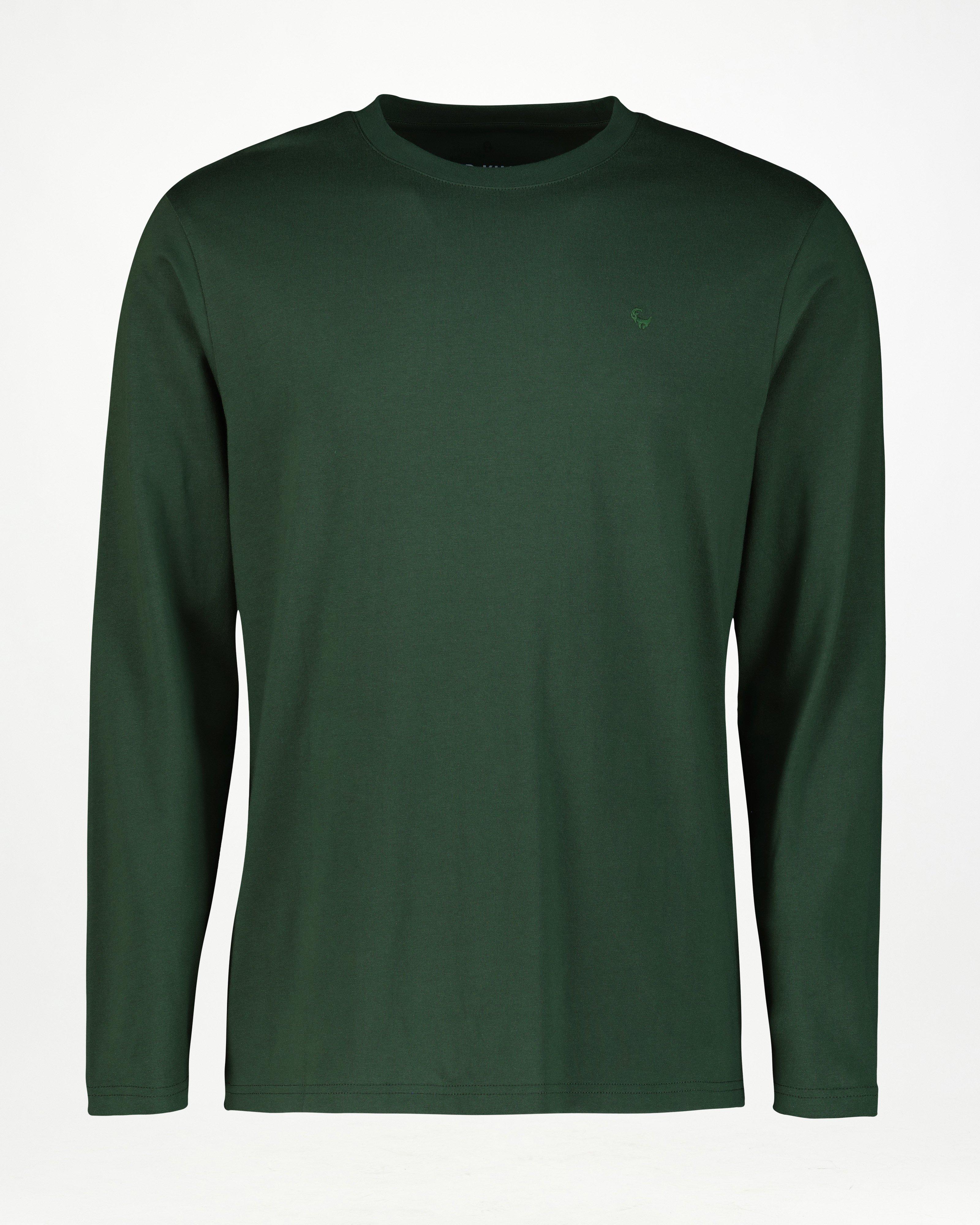 Men’s Nate Long Sleeve T-Shirt -  Dark Green