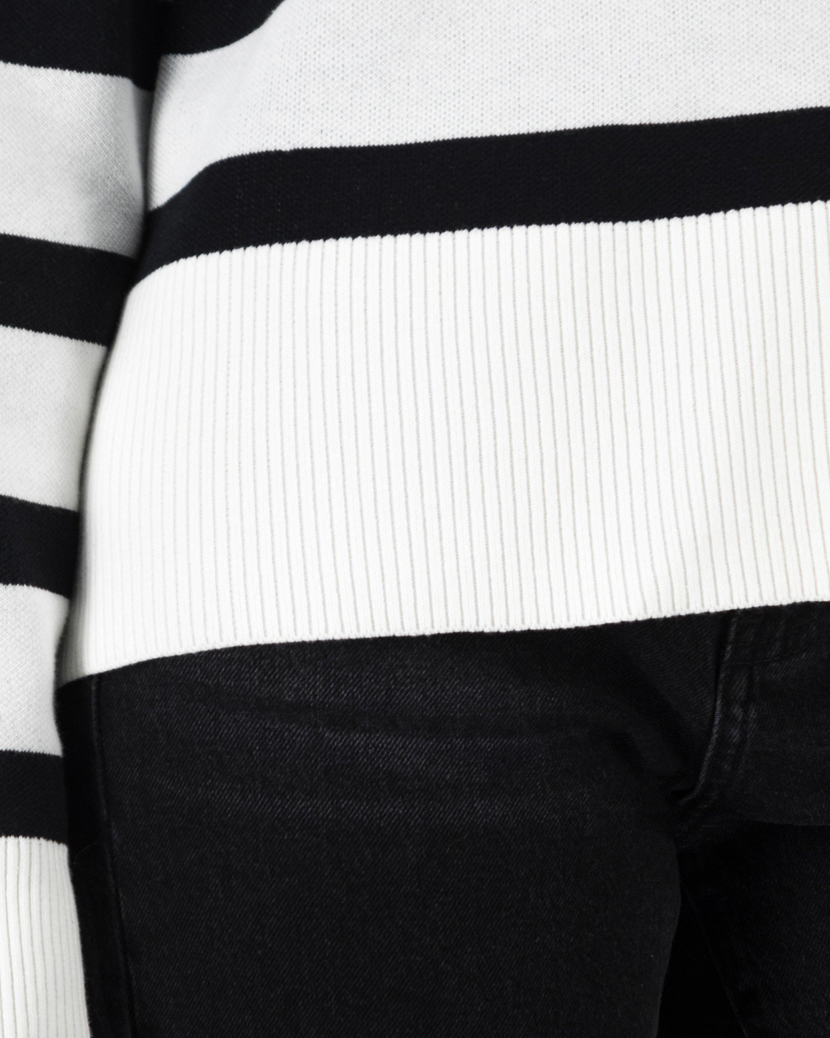 Erma Black and Milk Stripe Jumper -  Black