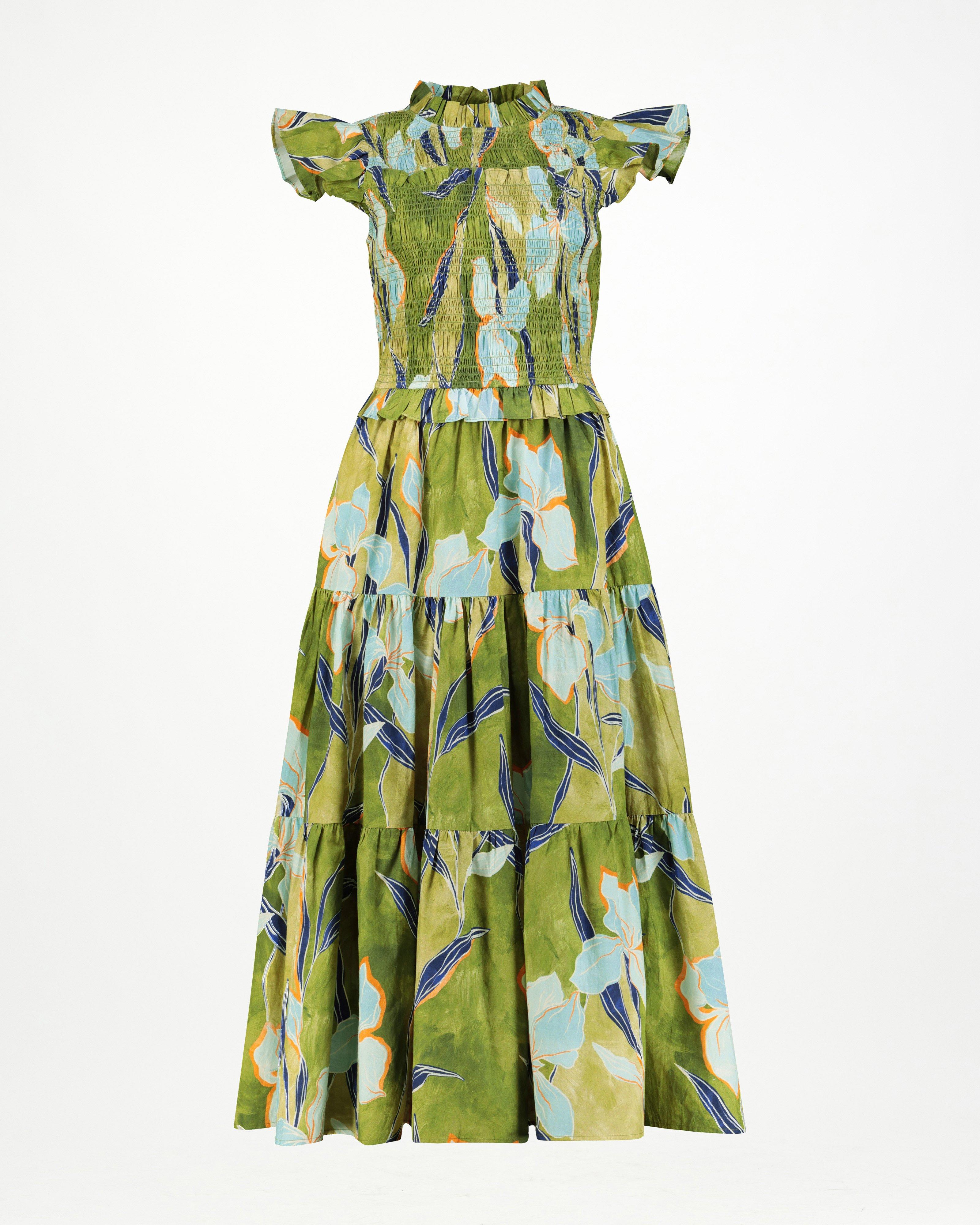Jemma Printed Gauged Dress -  Assorted