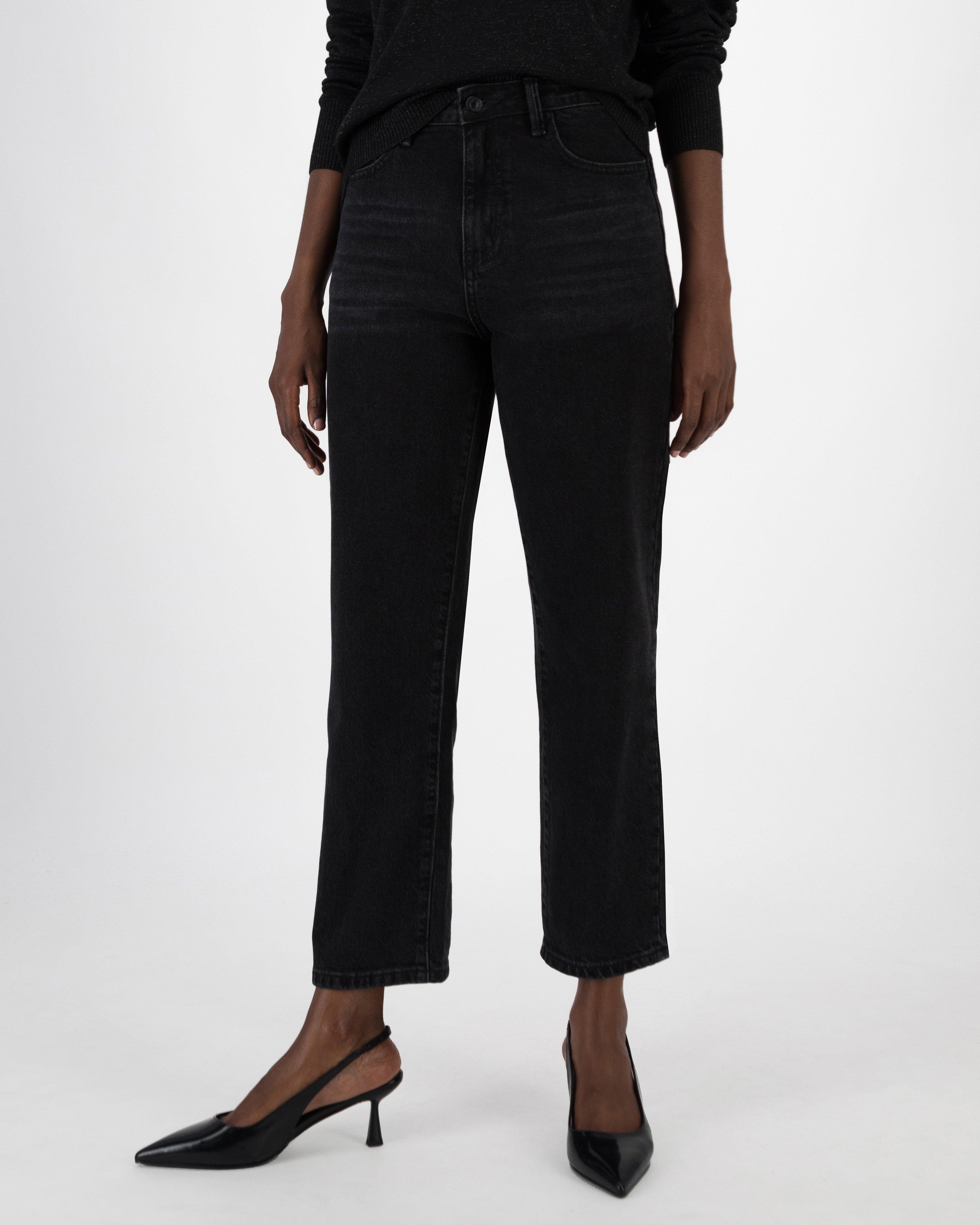 Davis Straight-Leg Denim -  Charcoal