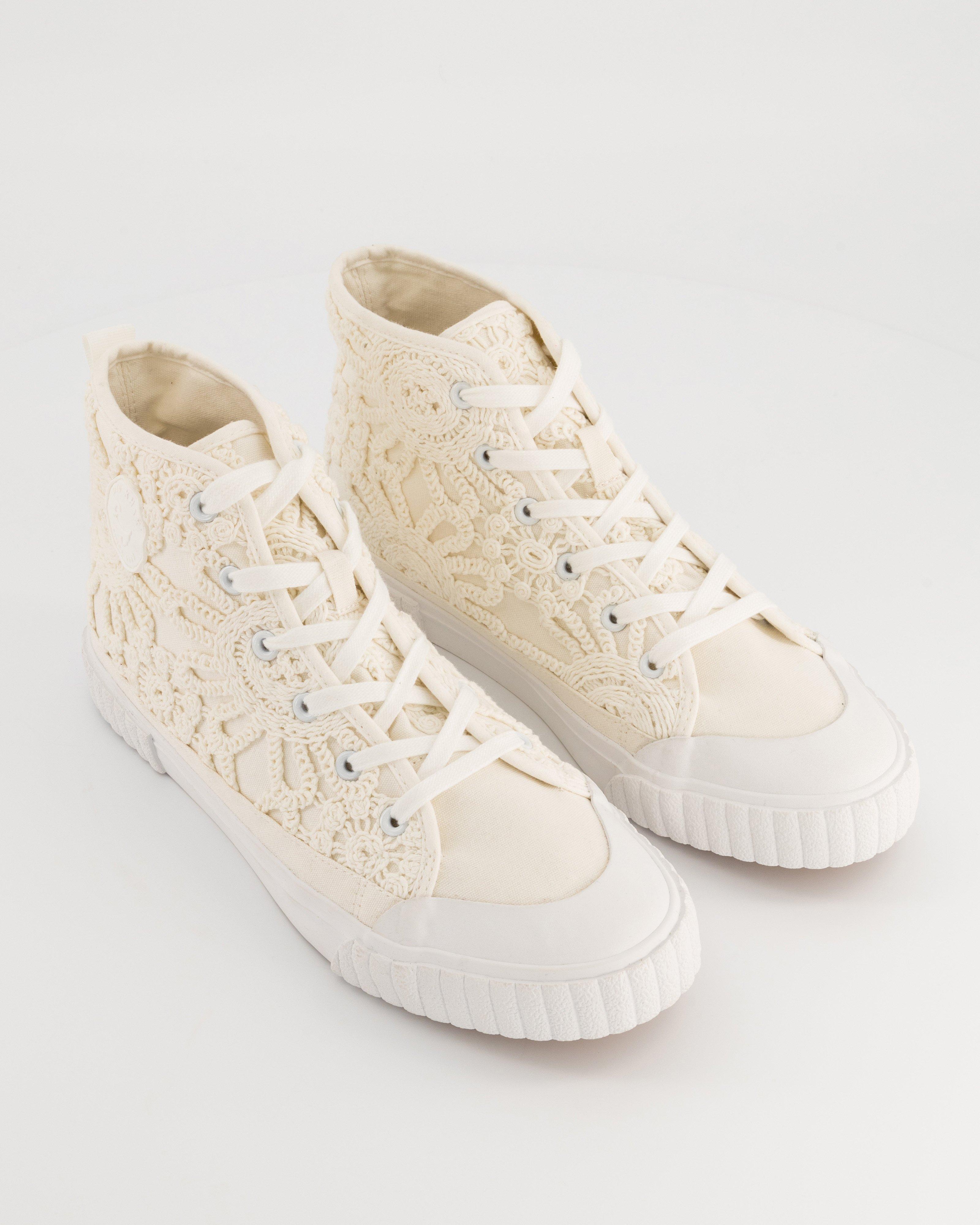 Women’s Khensani Hi-Top Sneaker  -  White