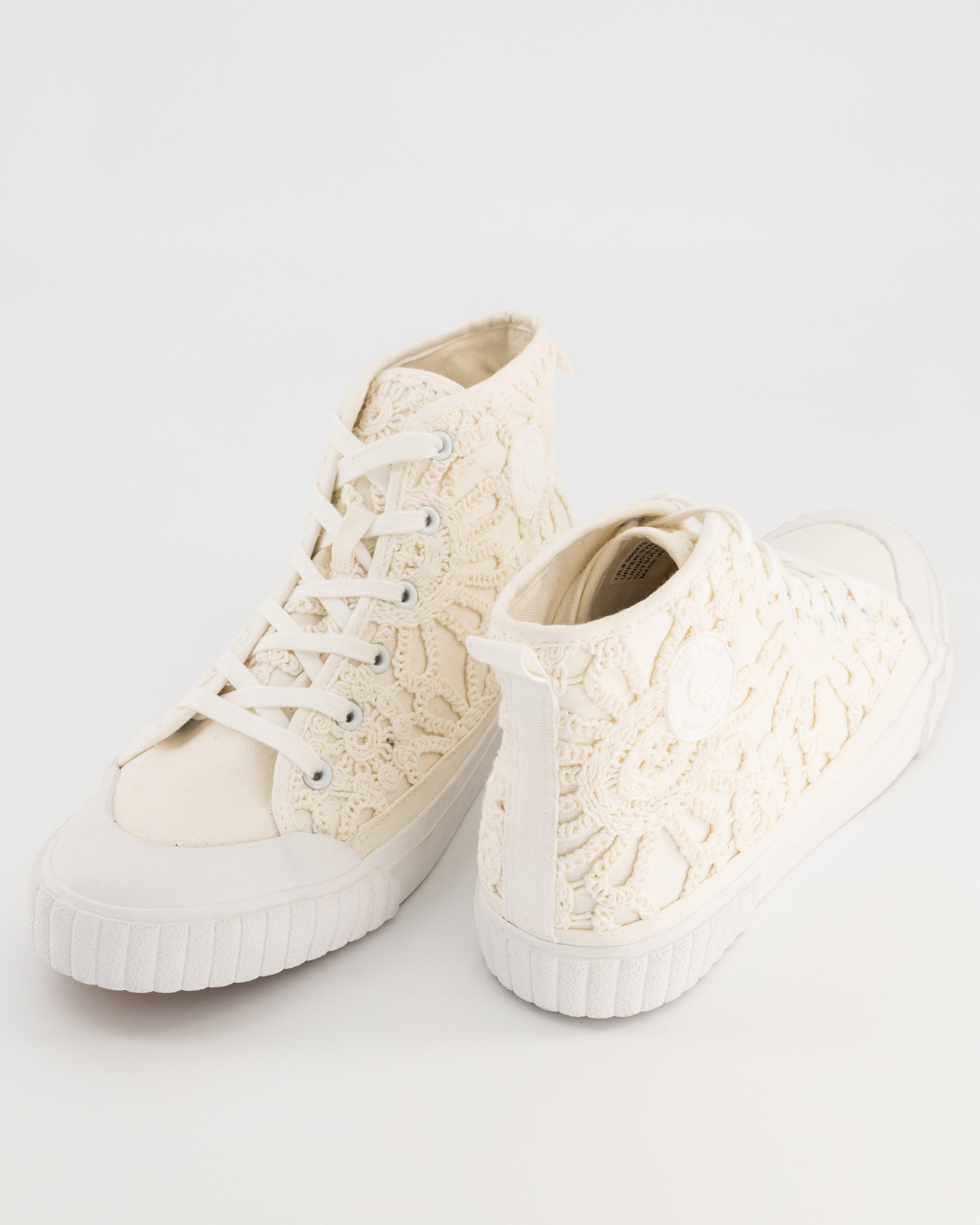 Women’s Khensani Hi-Top Sneaker -  White