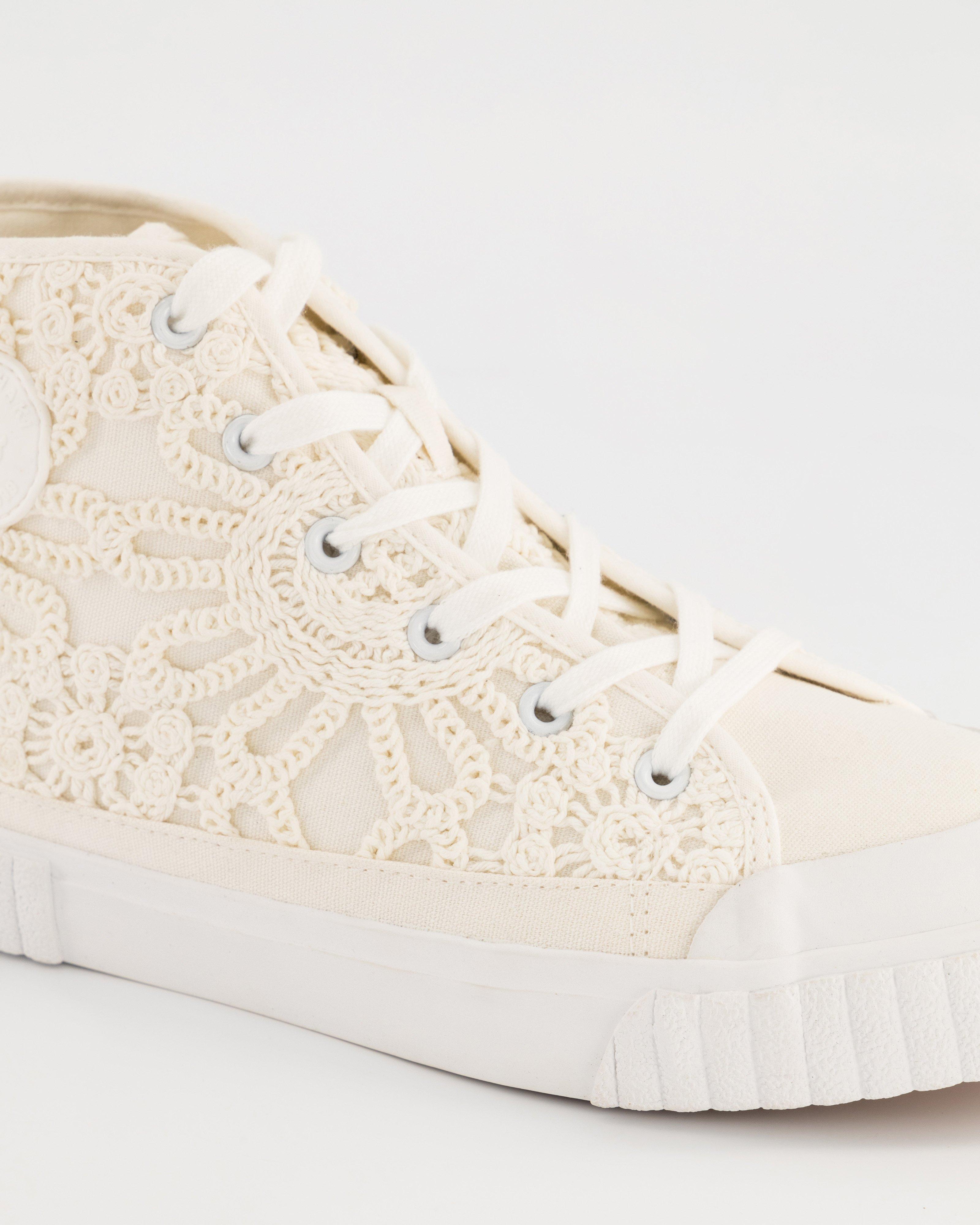 Women’s Khensani Hi-Top Sneaker -  White