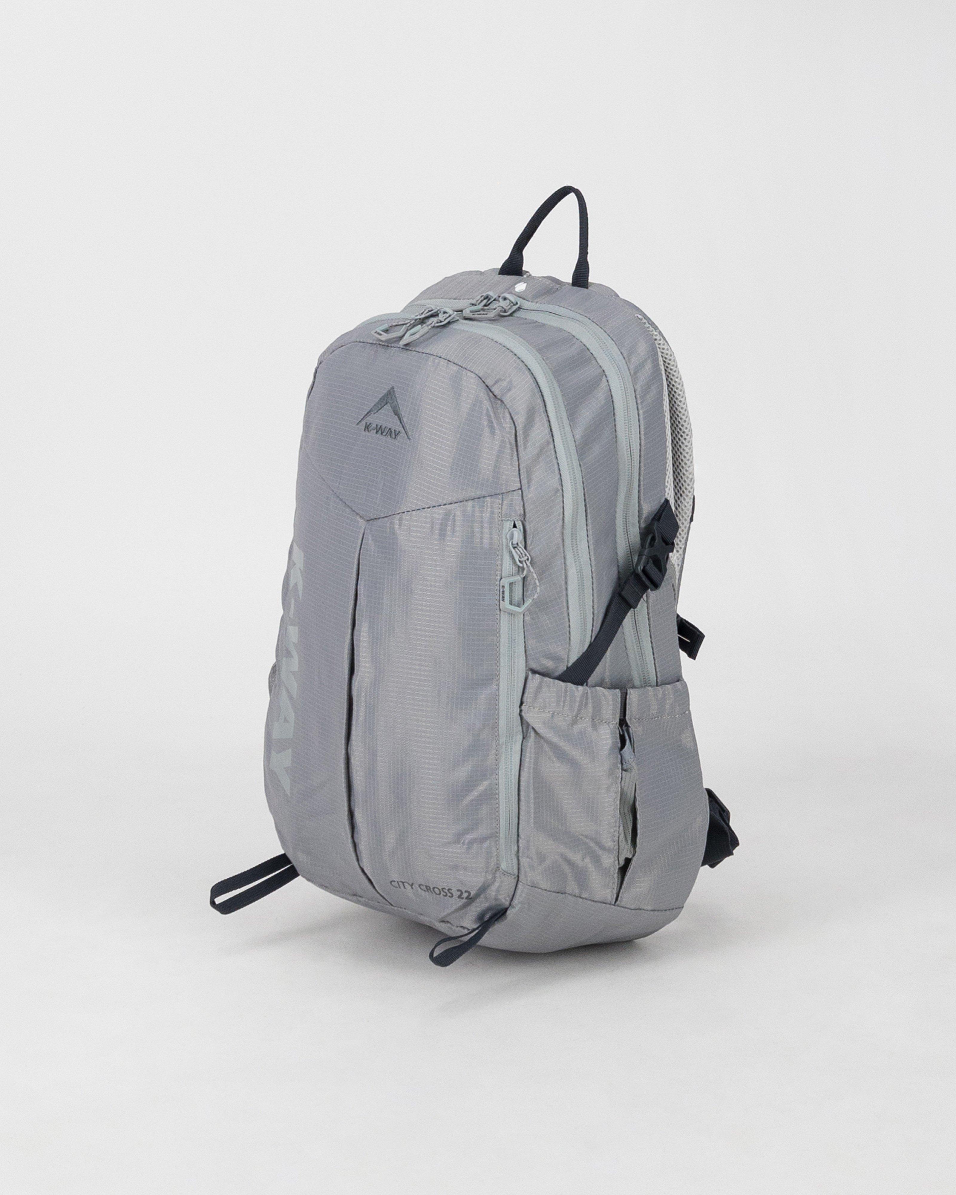 K-Way City Cross 22L Backpack  -  Light Grey