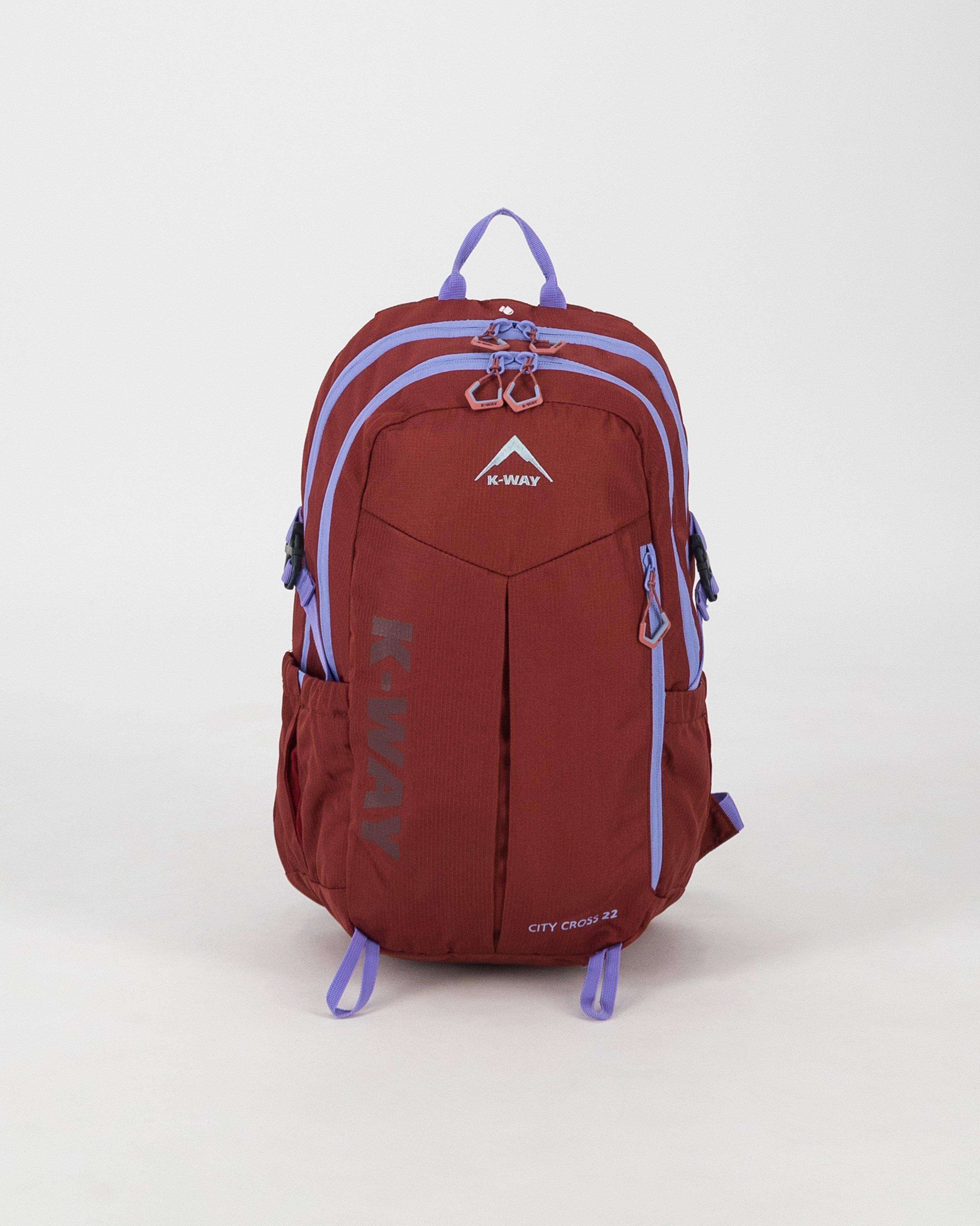 K-Way City Cross 22L Backpack  -  Mauve