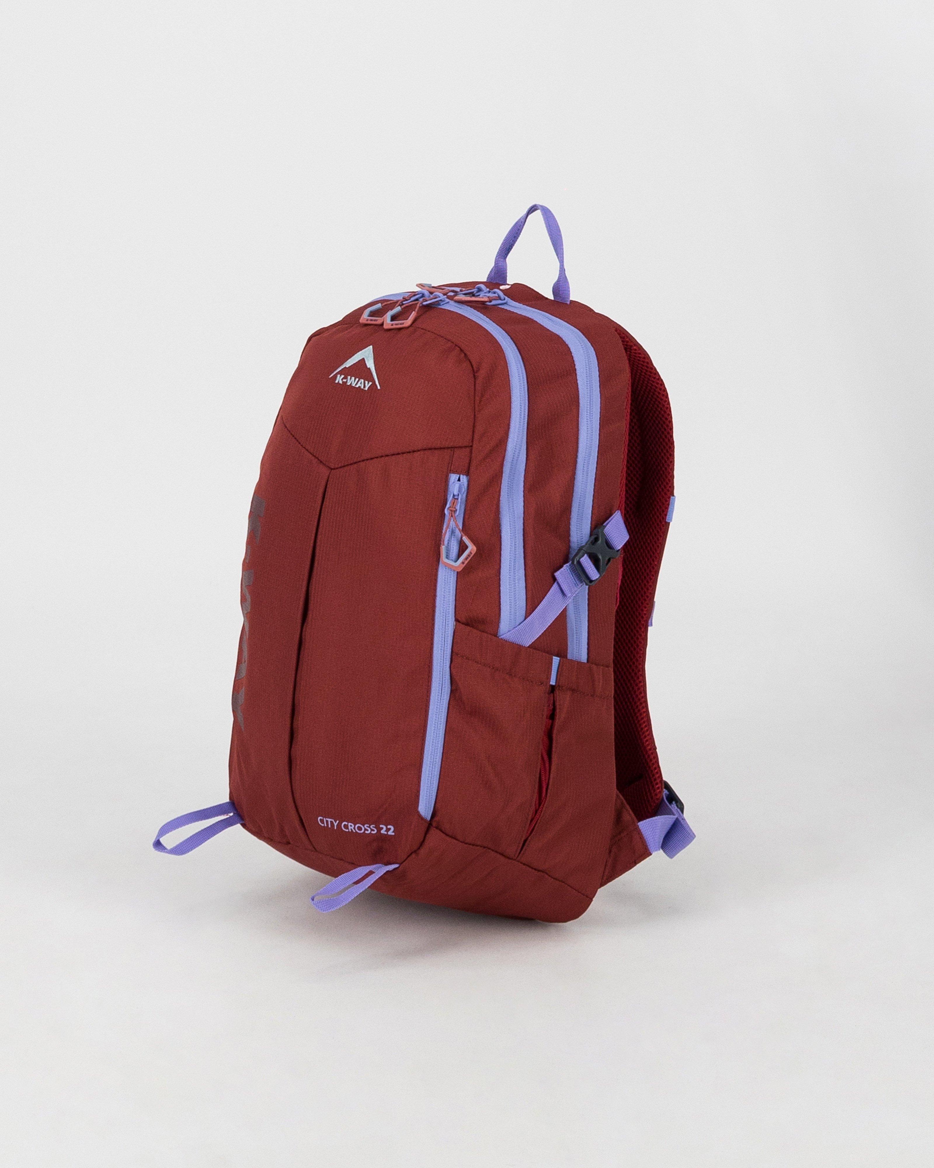 K-Way City Cross 22L Backpack  -  Mauve