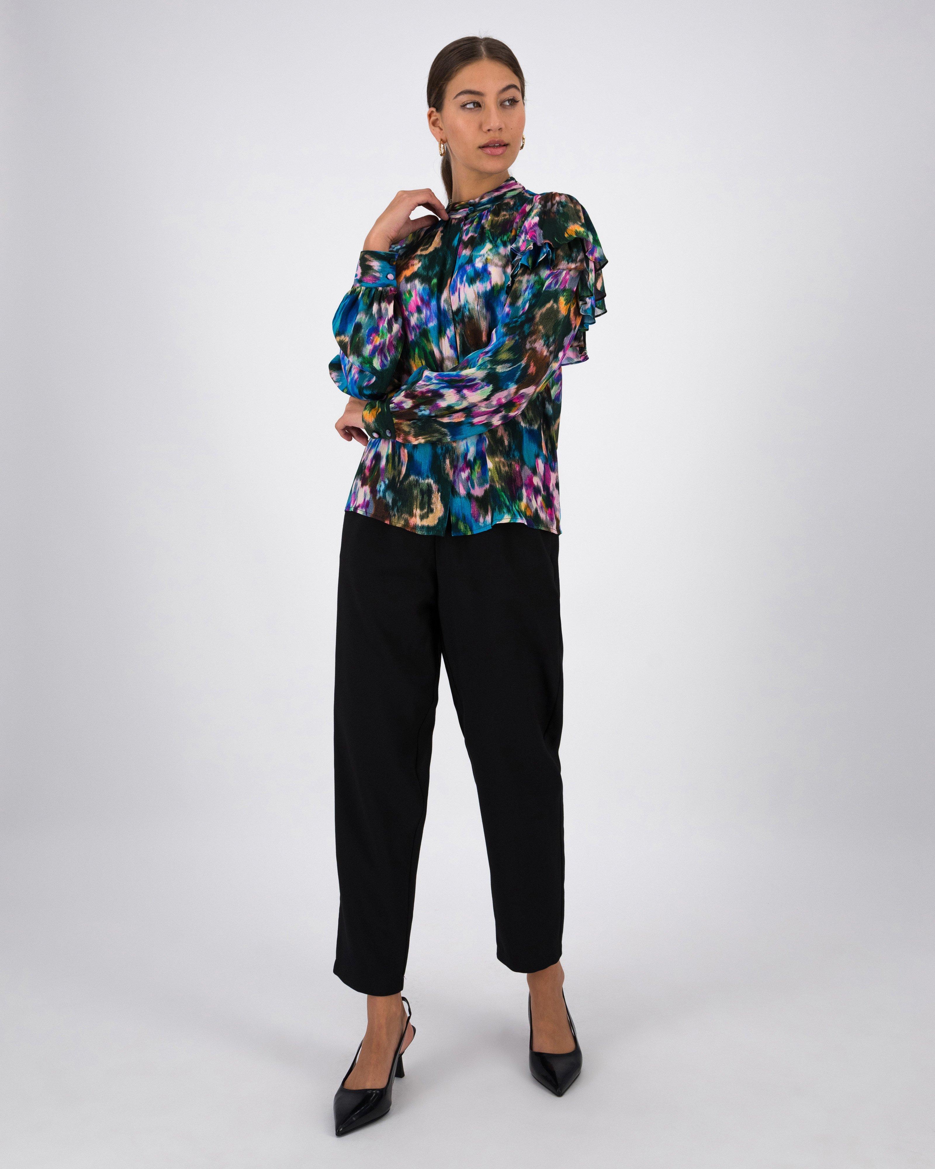 Mani Printed Ruffle Blouse - Poetry Clothing Store
